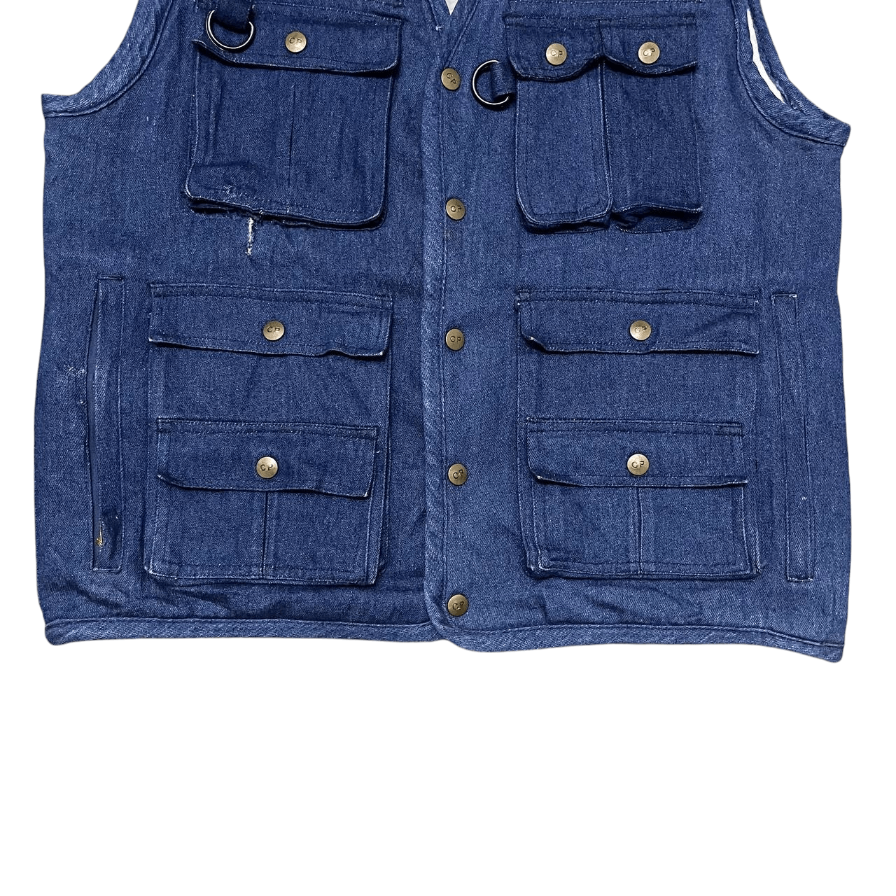 Indigo Vintage CP Campri Utility Mutli Pocket Indigo Vest Size US M / EU 48-50 / 2 - 3 Thumbnail
