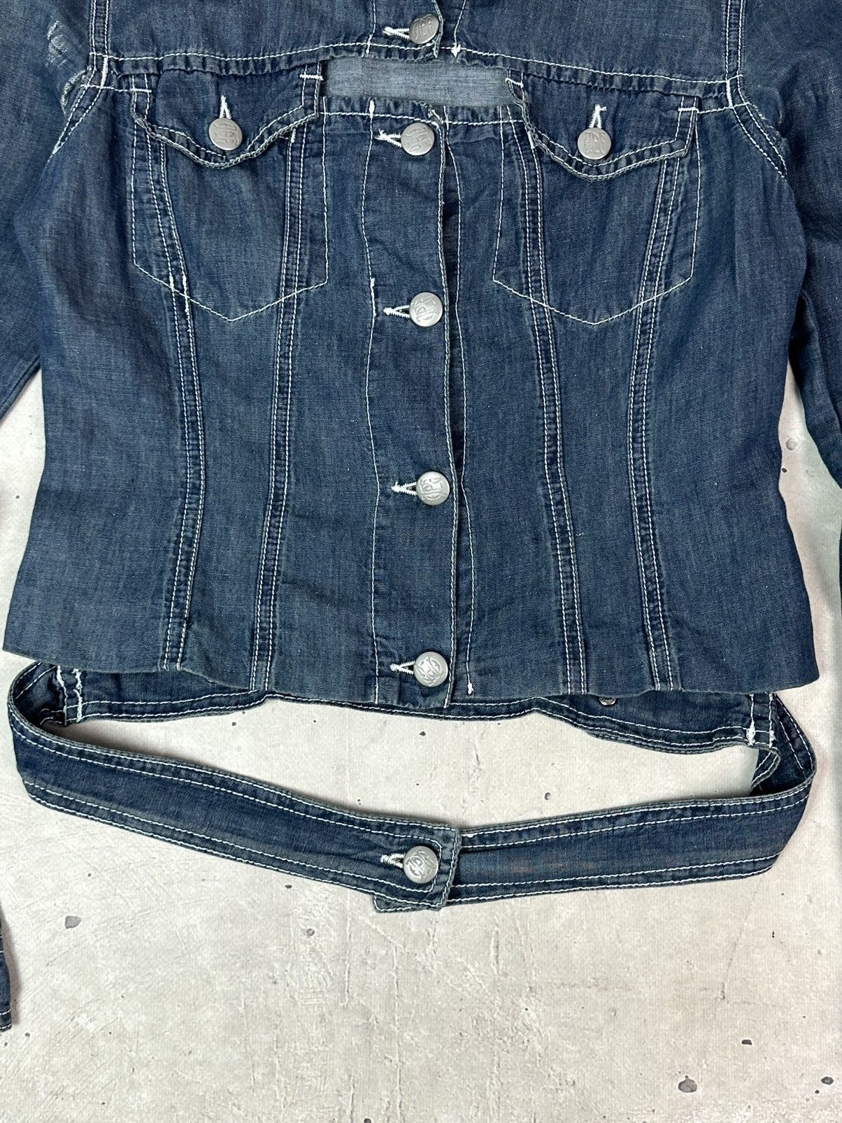 Jean Paul Gaultier Vintage JPG Jean Paul Gaultier Blue Denim Light Jacket Size M / US 6-8 / IT 42-44 - 4 Thumbnail