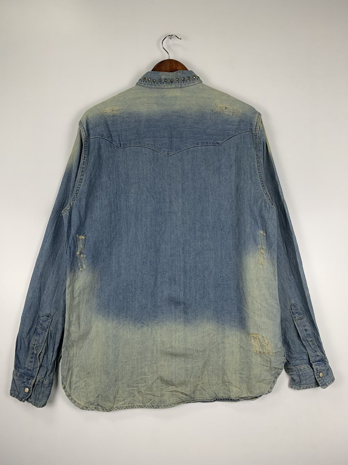 Zara Zara Distress Denim Jacket Size US L / EU 52-54 / 3 - 12 Thumbnail