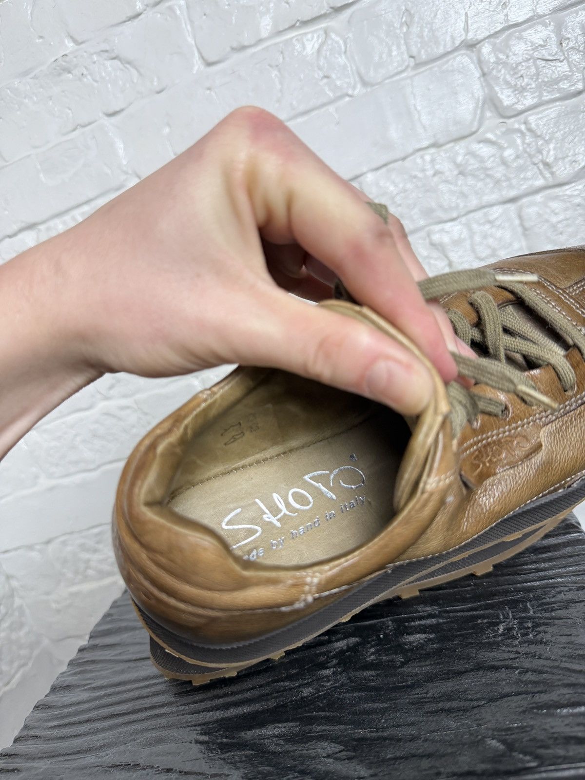 Shoto Shoto Handcrafted Italian Leather Shoes Size US 8 / IT 38 - 10 Thumbnail