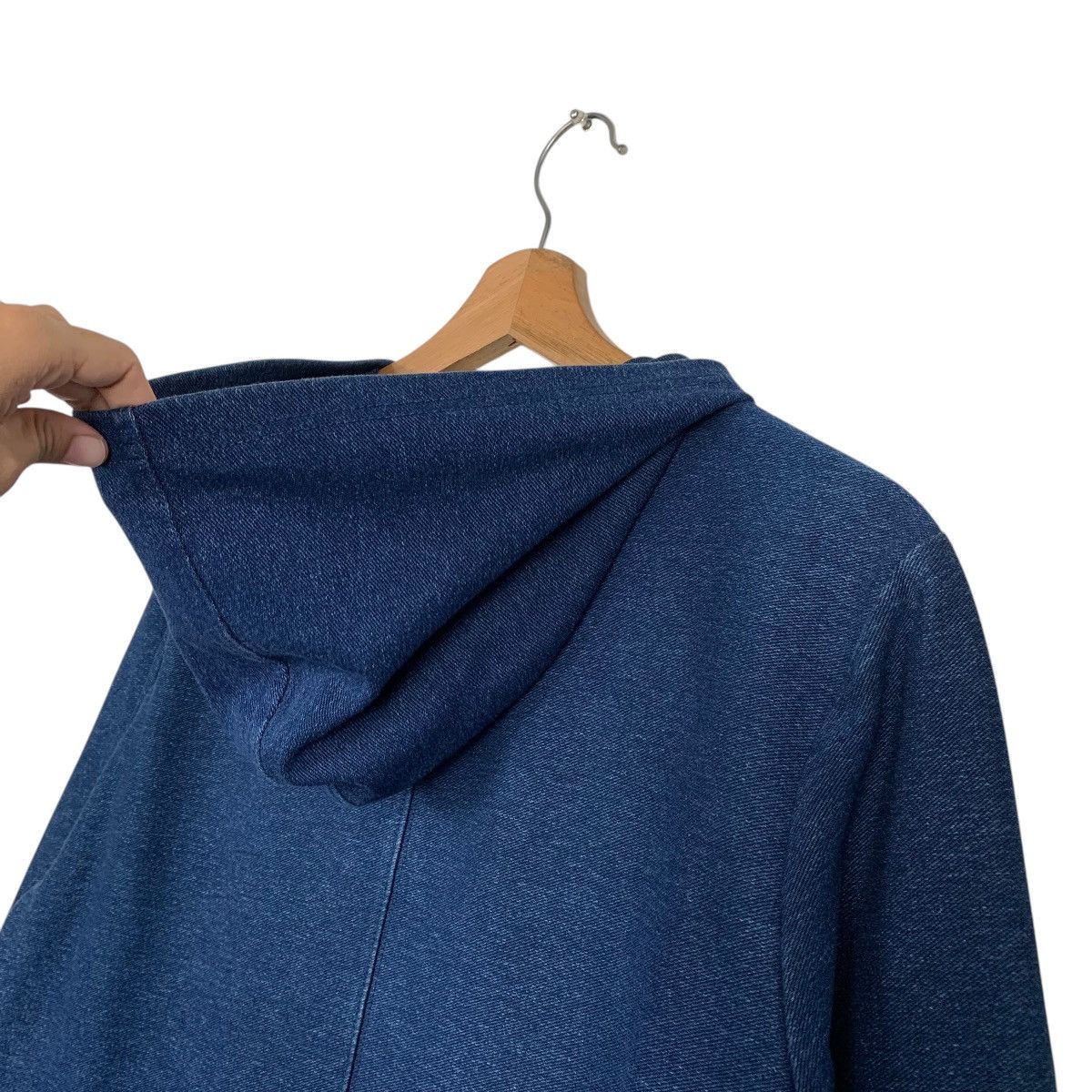 Other Hiroko Kitajima Indigo Hooded Buttonless Jacket Size US M / EU 48-50 / 2 - 9 Thumbnail