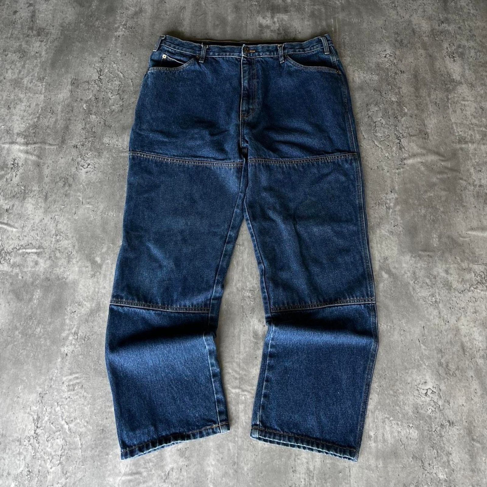 Carhartt × Vintage Crazy Vintage Y2K Double Knee Denim Carpenter Jeans Size US 40 / EU 56 - 1 Thumbnail