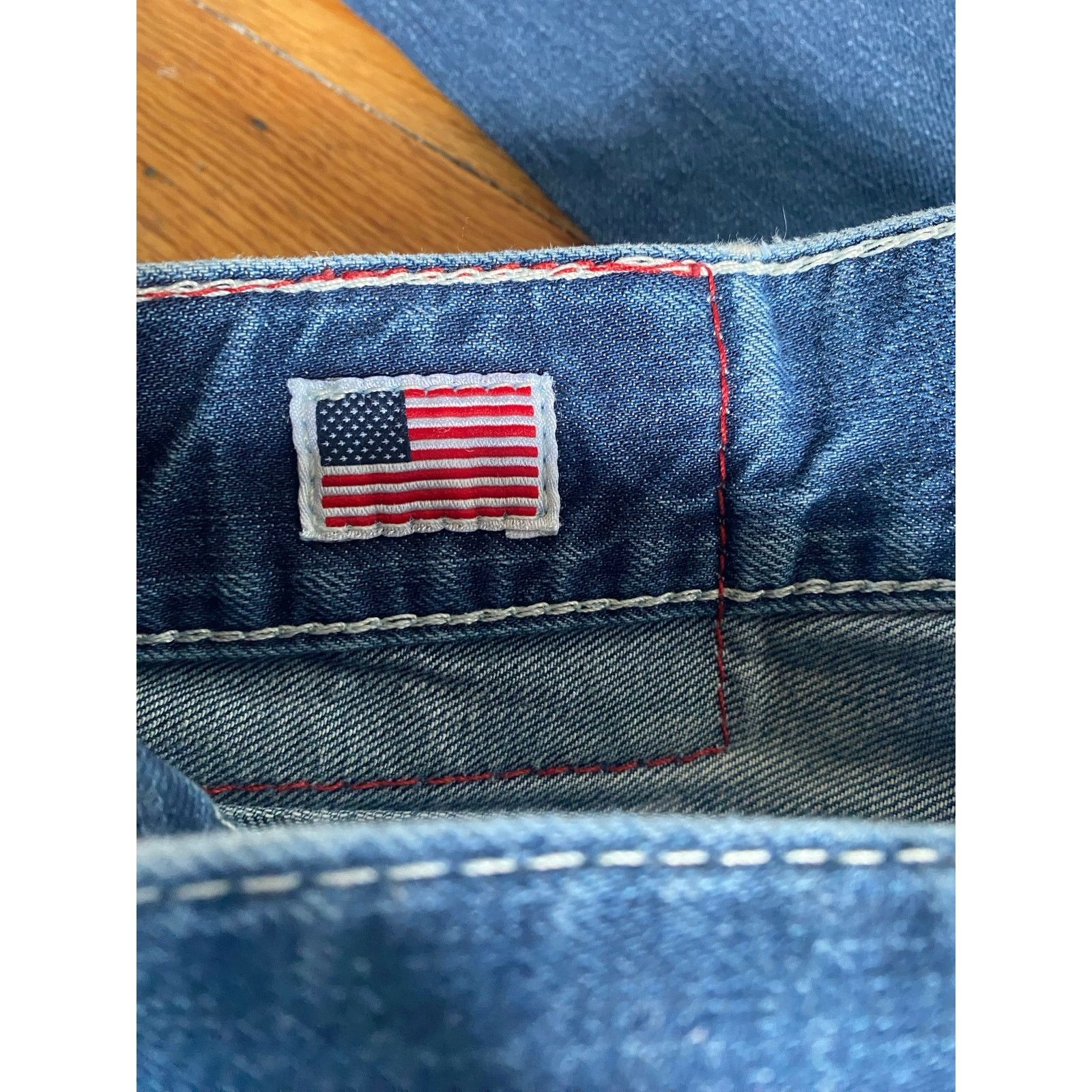 True Religion True Religion Jeans Mens Ricky Straight Denim Pockets 33 Size US 33 - 5 Thumbnail