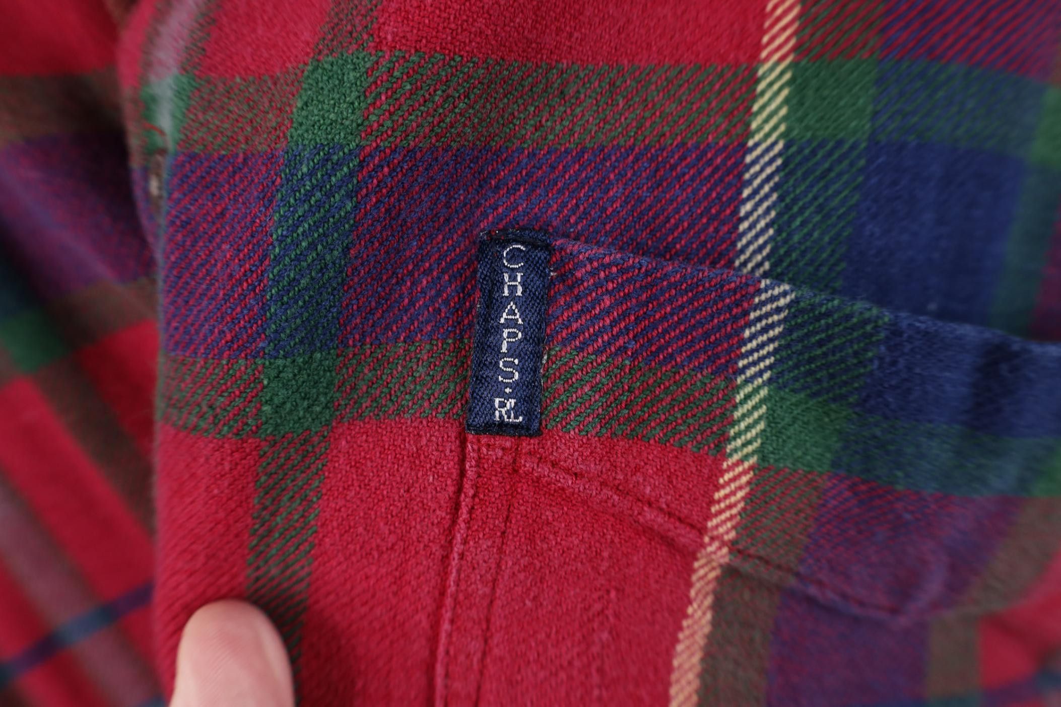 Polo Ralph Lauren Vintage 90s Chaps Ralph Lauren Heavy Flannel Button Shirt Size US L / EU 52-54 / 3 - 4 Thumbnail