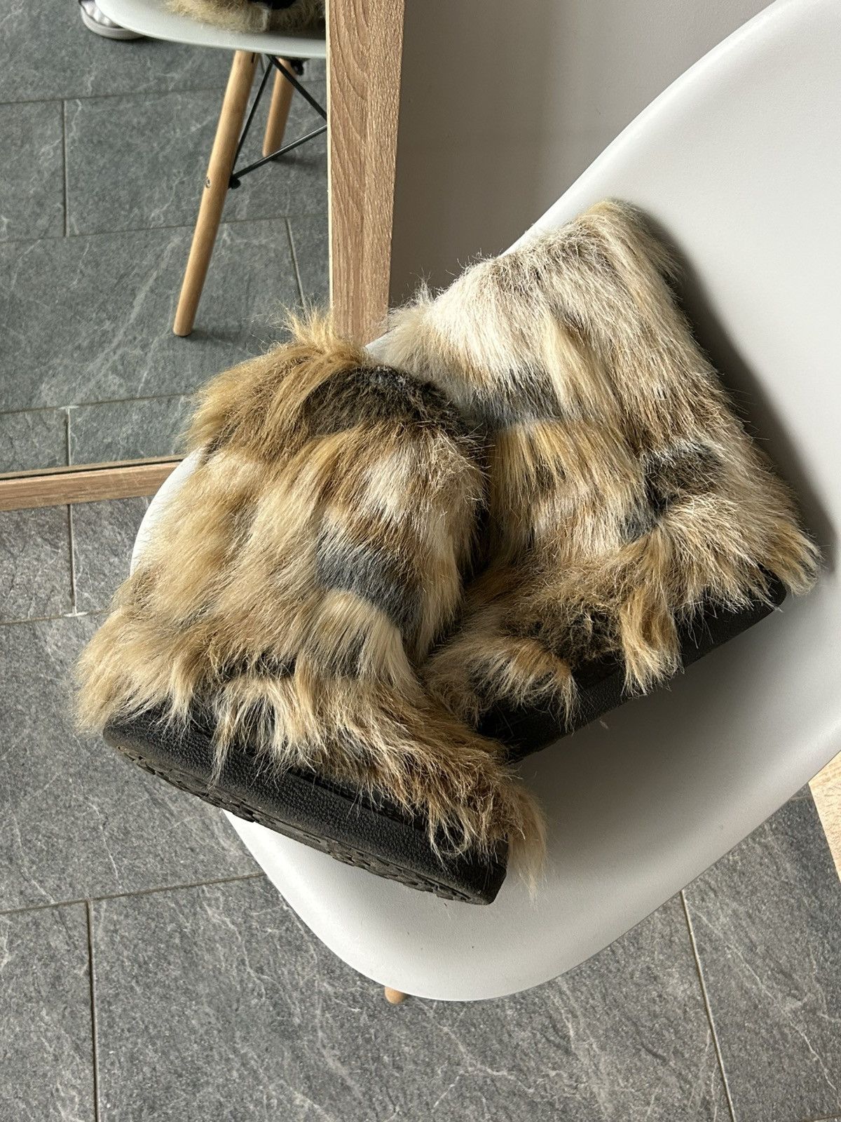 Japanese Brand FAUX FUR RICK OWENS VIBE YETI BOOTS STYLE hysteric glamour Size US 8.5 / EU 41-42 - 1 Thumbnail