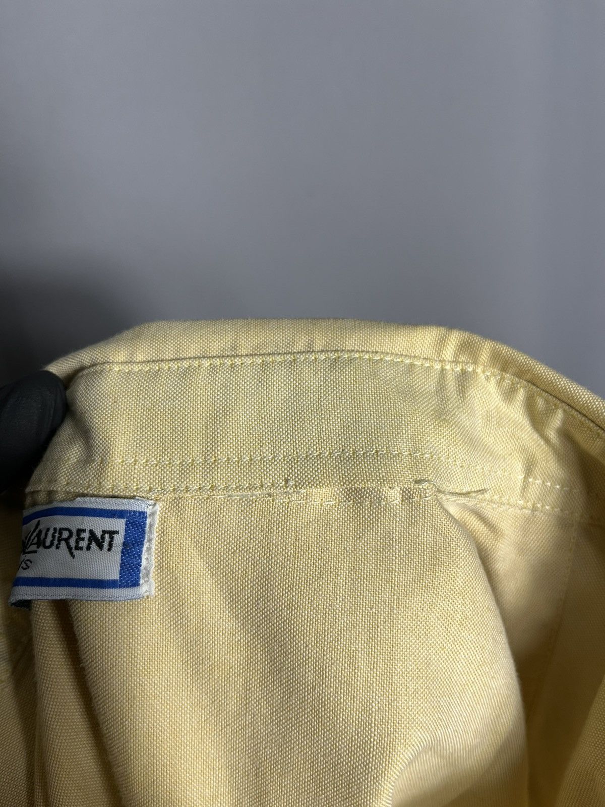 Yves Saint Laurent YSL Yves Saint Laurent 80s yellow shirt button down mens Size US XL / EU 56 / 4 - 9 Thumbnail