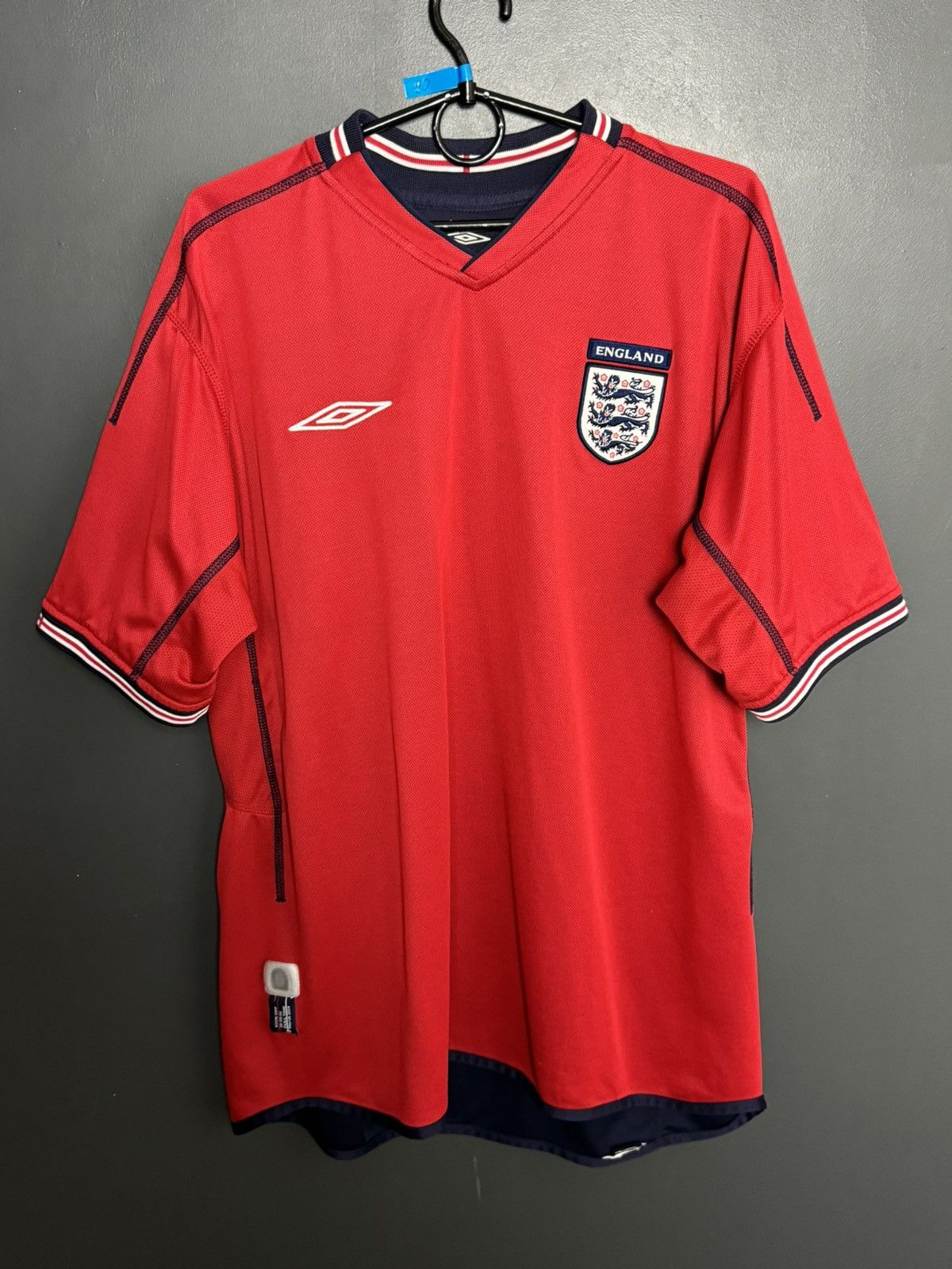 Umbro Double Sided England 02/04 Away Football Jersey T-Shirt Size US XL / EU 56 / 4 - 3 Thumbnail