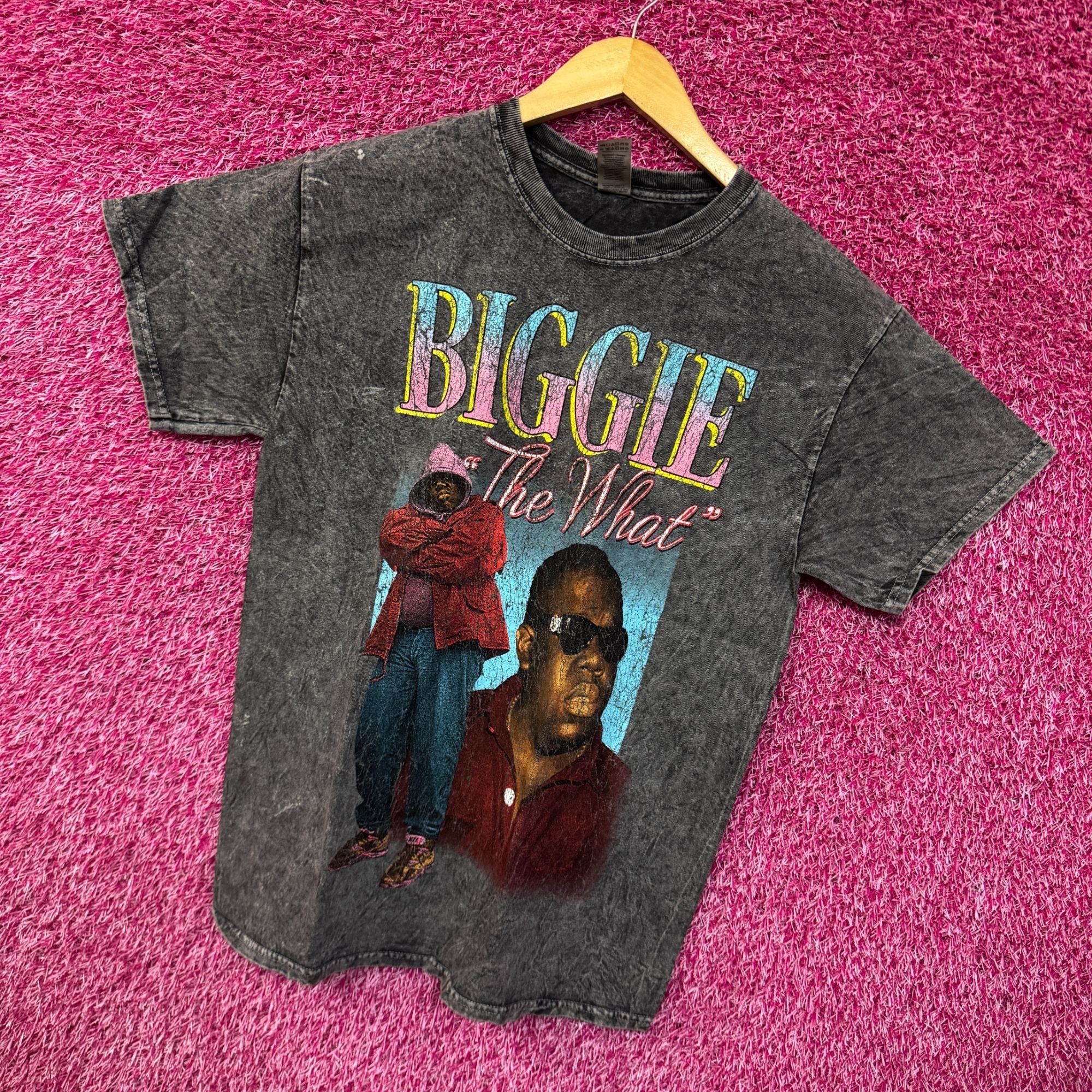 Rap Tees Biggie Smalls The What Ready to Die Album Art Hip Hop Tee M Size US M / EU 48-50 / 2 - 3 Thumbnail