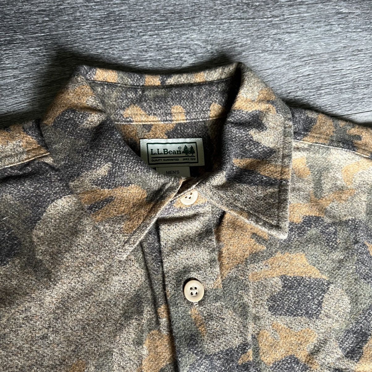 L.L. Bean Vintage L.L. Bean Camo Chamois Print Hunting Button Up Shirt Size US M / EU 48-50 / 2 - 6 Thumbnail