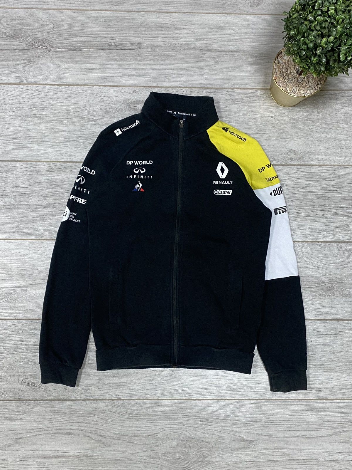 formula team Renault le coq sportif zip jacket racing Y2K