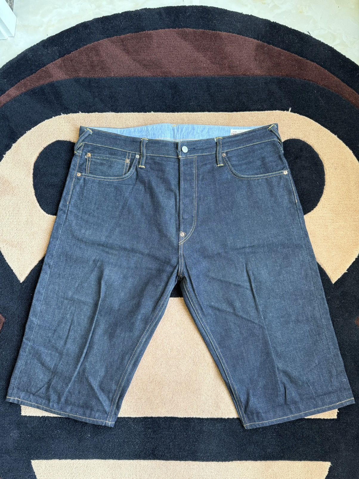 Evisu EVISU tiger in the mountains daicock denim shorts！size：38 Size US 38 / EU 54 - 2 Thumbnail