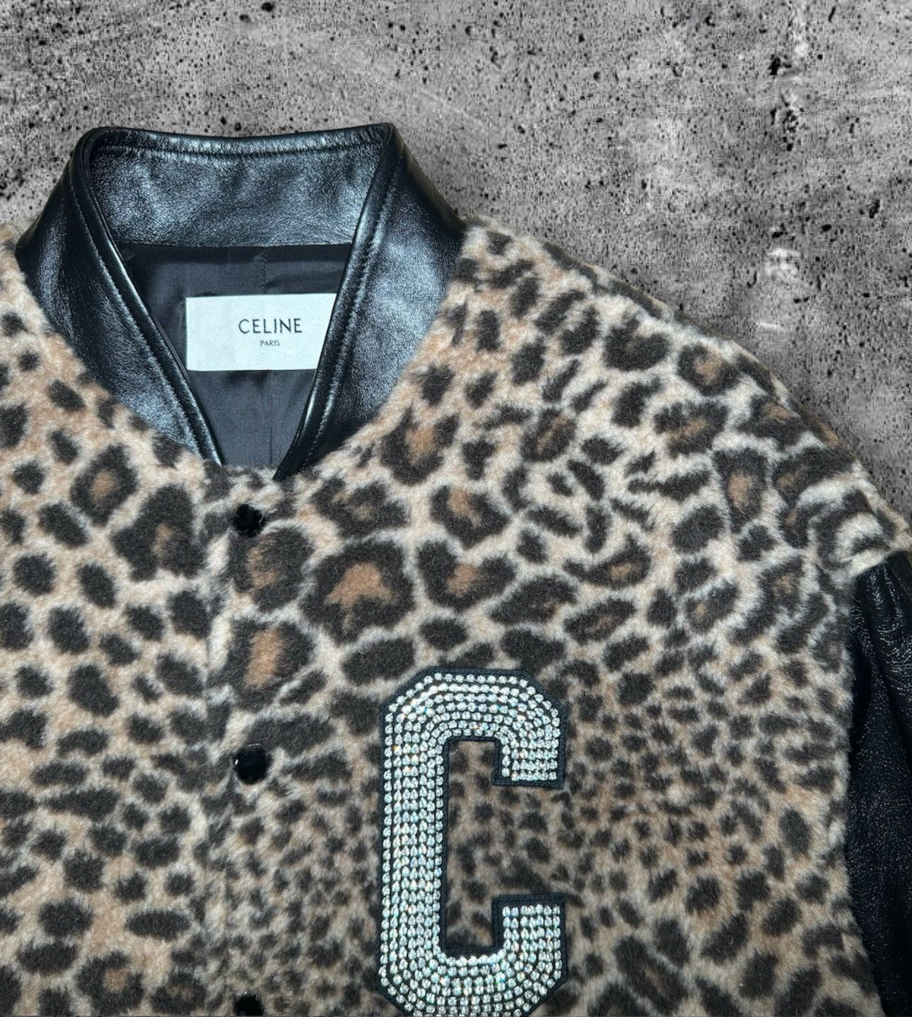 Celine × Hedi Slimane 「LIMITED TIME」CELINE “FW22 LEOPARD FLEECE TEDDY” Size US S / EU 44-46 / 1 - 2 Thumbnail