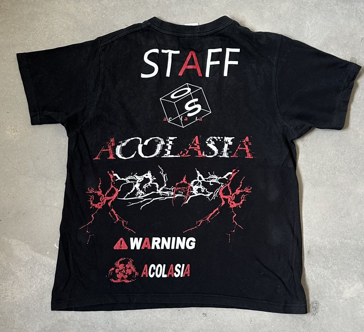 Japanese Brand VINTAGE ACOLASIA STAFF TOUR TEE Size US M / EU 48-50 / 2 - 6 Thumbnail