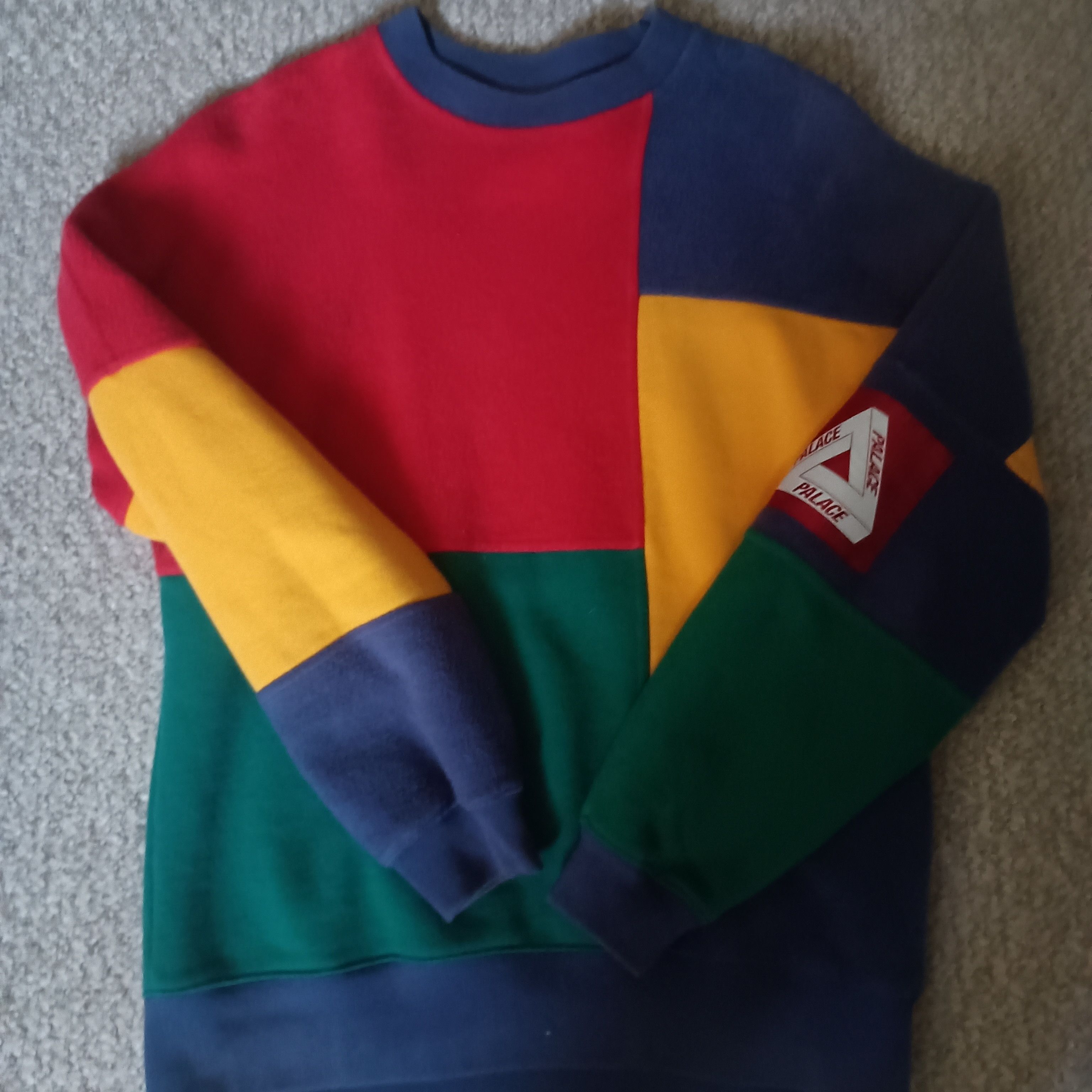 Palace Patch Ya Life Up Color block Crewneck Size US S / EU 44-46 / 1 - 1 Thumbnail