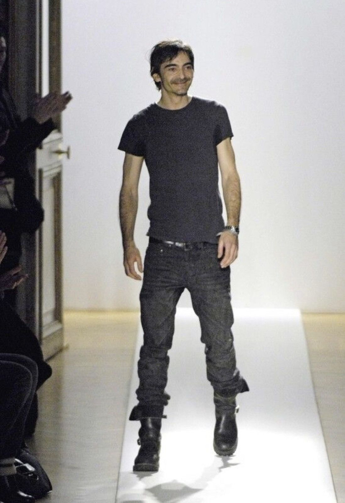 Dior Dior RUNWAY Hedi Era AW03 “Luster” Ash Clawmark MIJ Denim Size US 33 - 13 Thumbnail