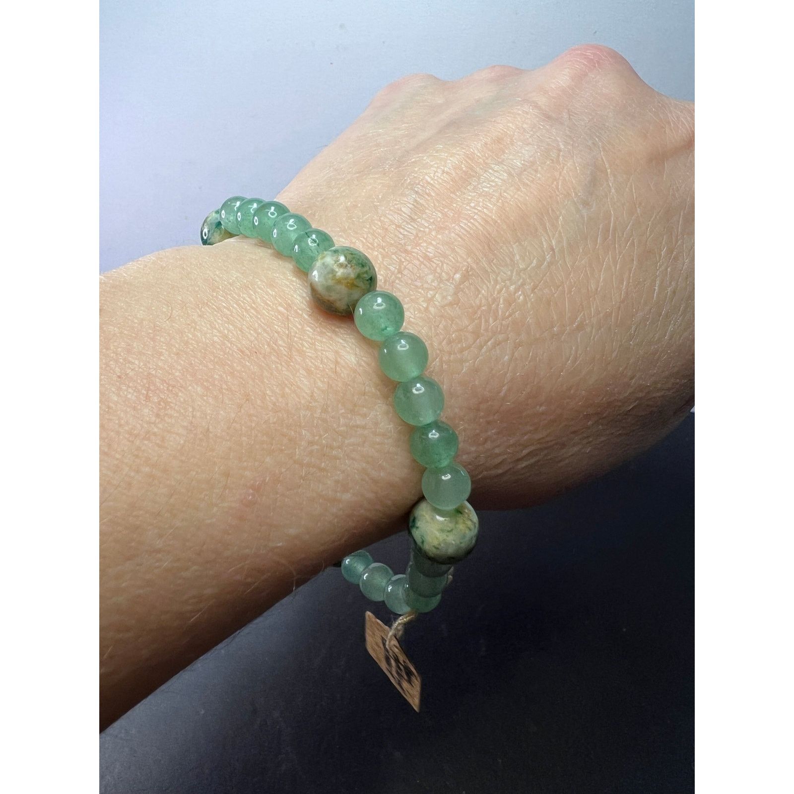 Other Green aventurine, and Hackmanite stretch bracelet 8 inch Size ONE SIZE - 4 Thumbnail