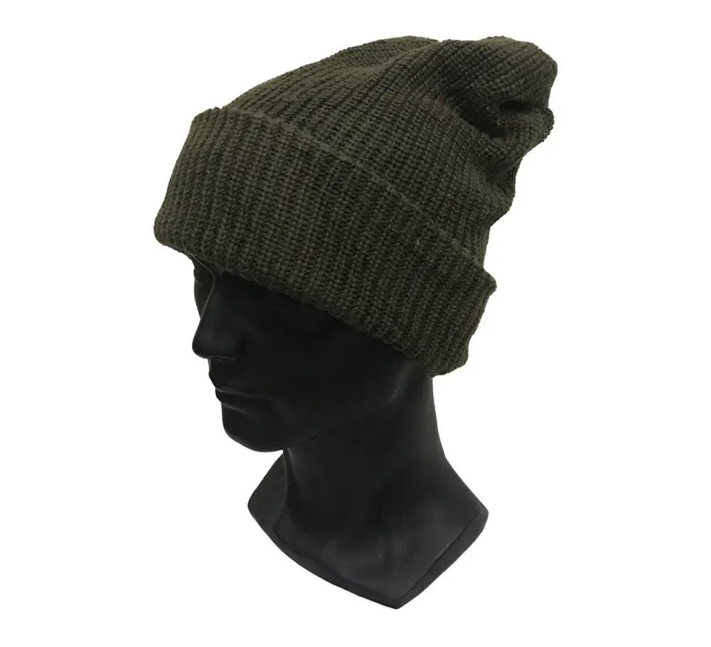 Japanese Brand × Vintage Military Plain Beanie Hat Size ONE SIZE - 1 Thumbnail