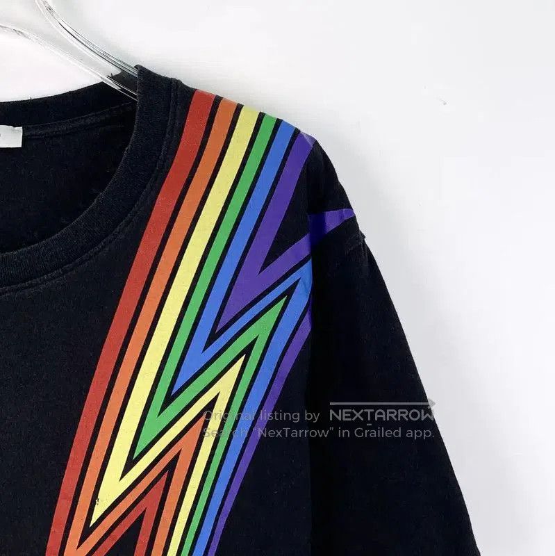 Valentino Valentino Men's Black Lightning Graphic T-Shirt . Size US S / EU 44-46 / 1 - 3 Thumbnail