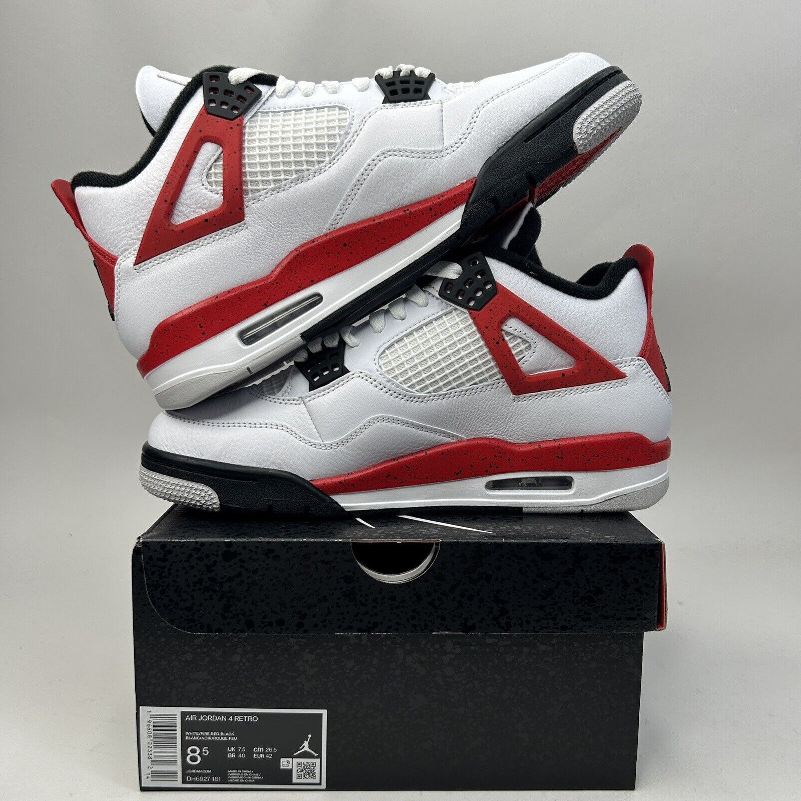 Jordan Brand Nike Air Jordan 4 Retro “Red Cement” 2023 Size US 8.5 / EU 41-42 - 3 Thumbnail