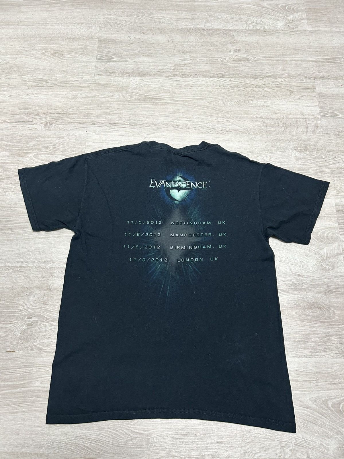 Band Tees Justice World Tour Shirt 2012 Ed Banger Records Men's
