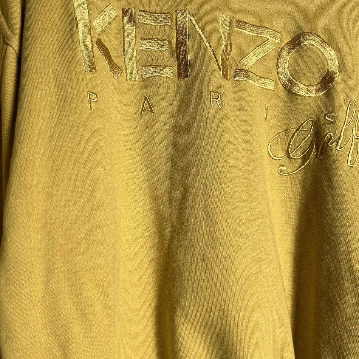 Kenzo × Vintage Vintage Kenzo Golf Big Logo Sweater Size L / US 10 / IT 46 - 9 Thumbnail
