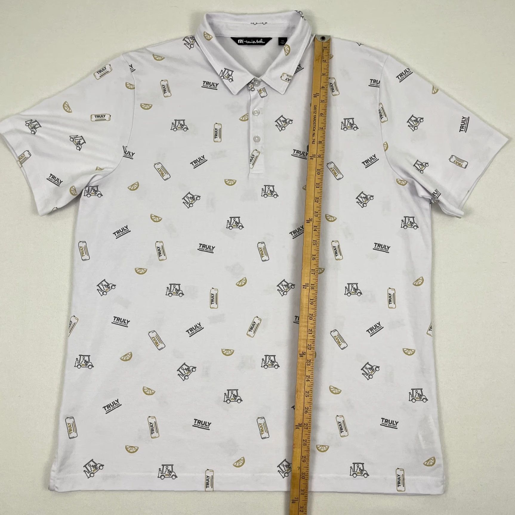 TravisMathew Travis Mathew Polo Shirt Mens 2XL Truly Seltzer Truth Or Dare Golf Performance Size US XXL / EU 58 / 5 - 5 Thumbnail