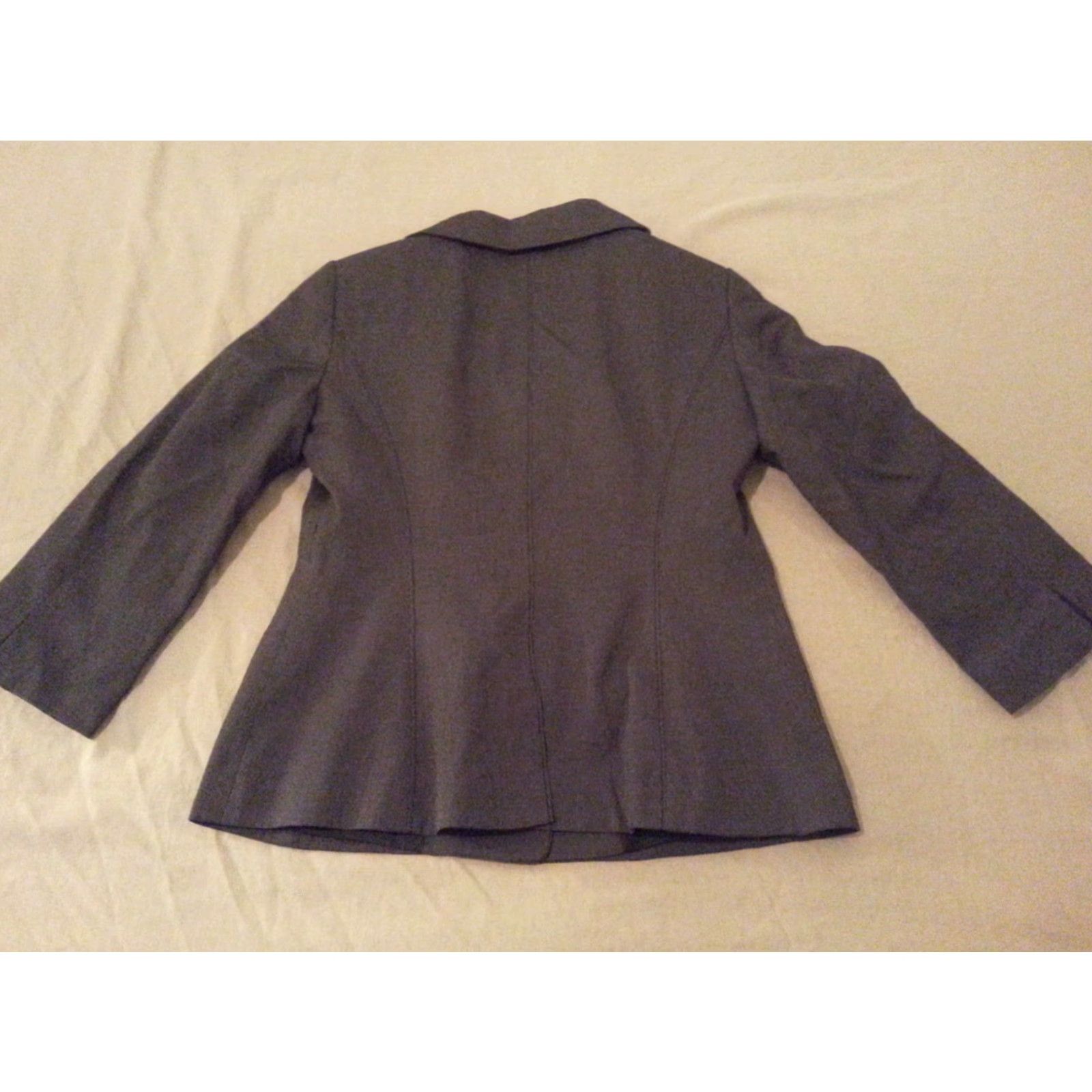 Ann Taylor Womens Ann Taylor Jacket Blazer 2 Grey Gray Blazer Suit Jacket/Blazer Women Size 2 Regular Gray Mens? Size XS / US 0-2 / IT 36-38 - 2 Thumbnail
