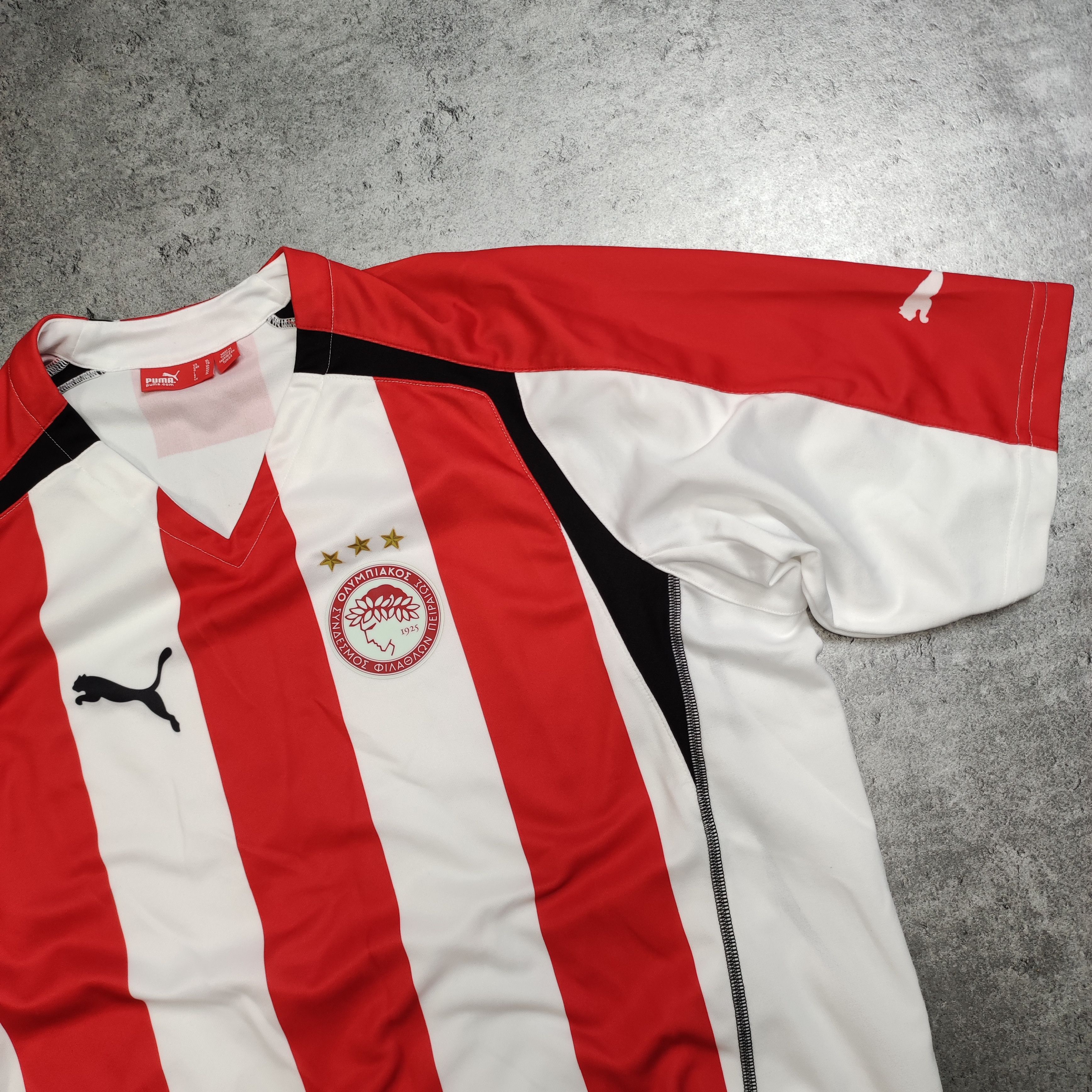 Vintage Vintage RARE Olympiakos FC Home Football Puma Jersey Size US XL / EU 56 / 4 - 4 Thumbnail