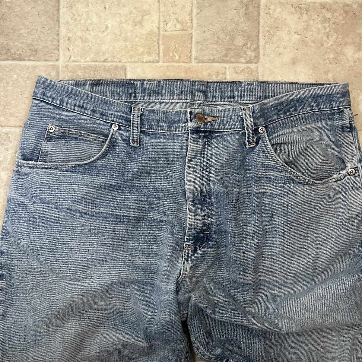 Wrangler Wrangler Men’s Blue Denim Jeans Size 36x32 Size US 36 / EU 52 - 3 Thumbnail