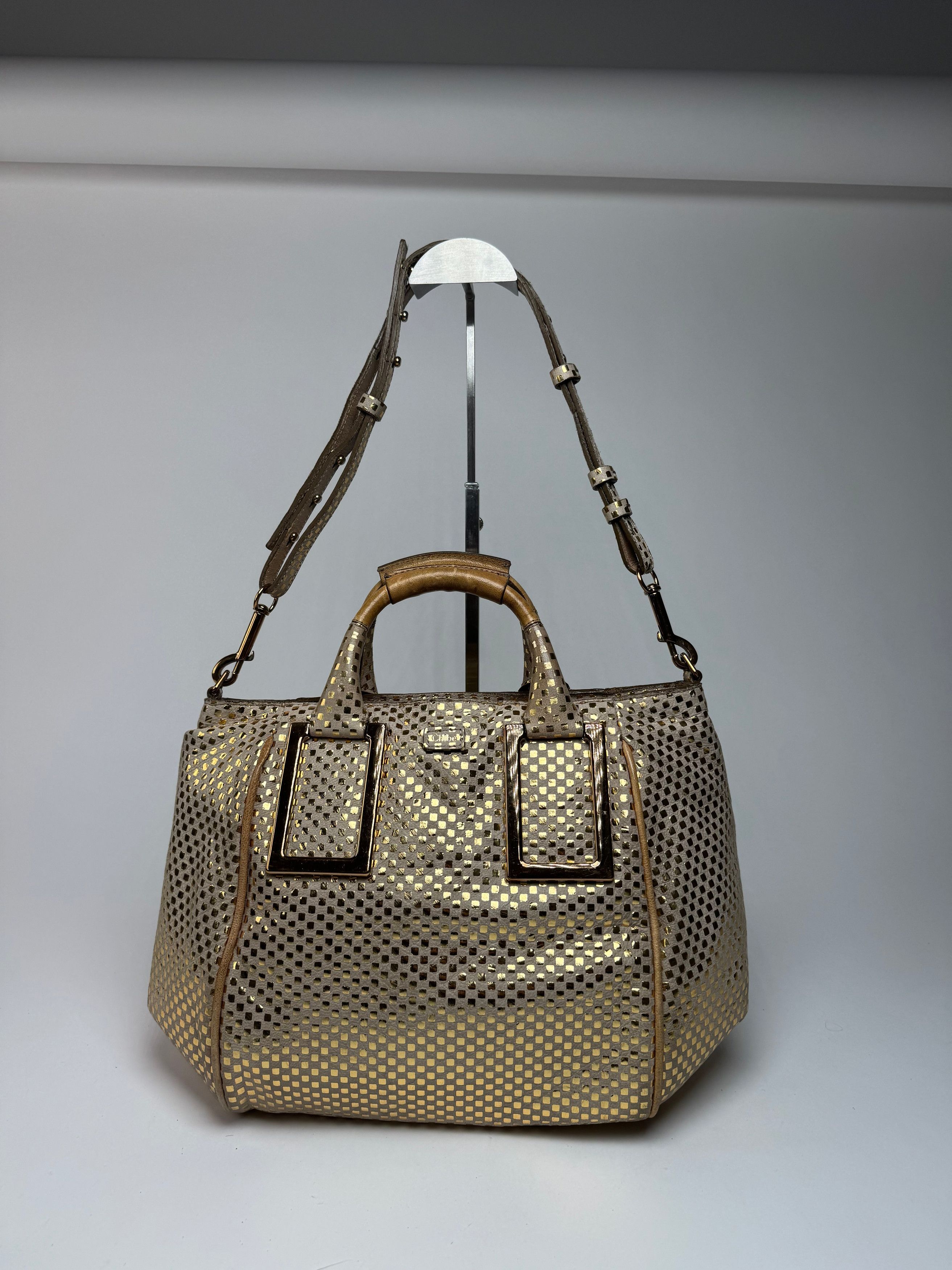 Chloe Vintage 2-Way Leather Bag golden Size ONE SIZE - 1 Thumbnail
