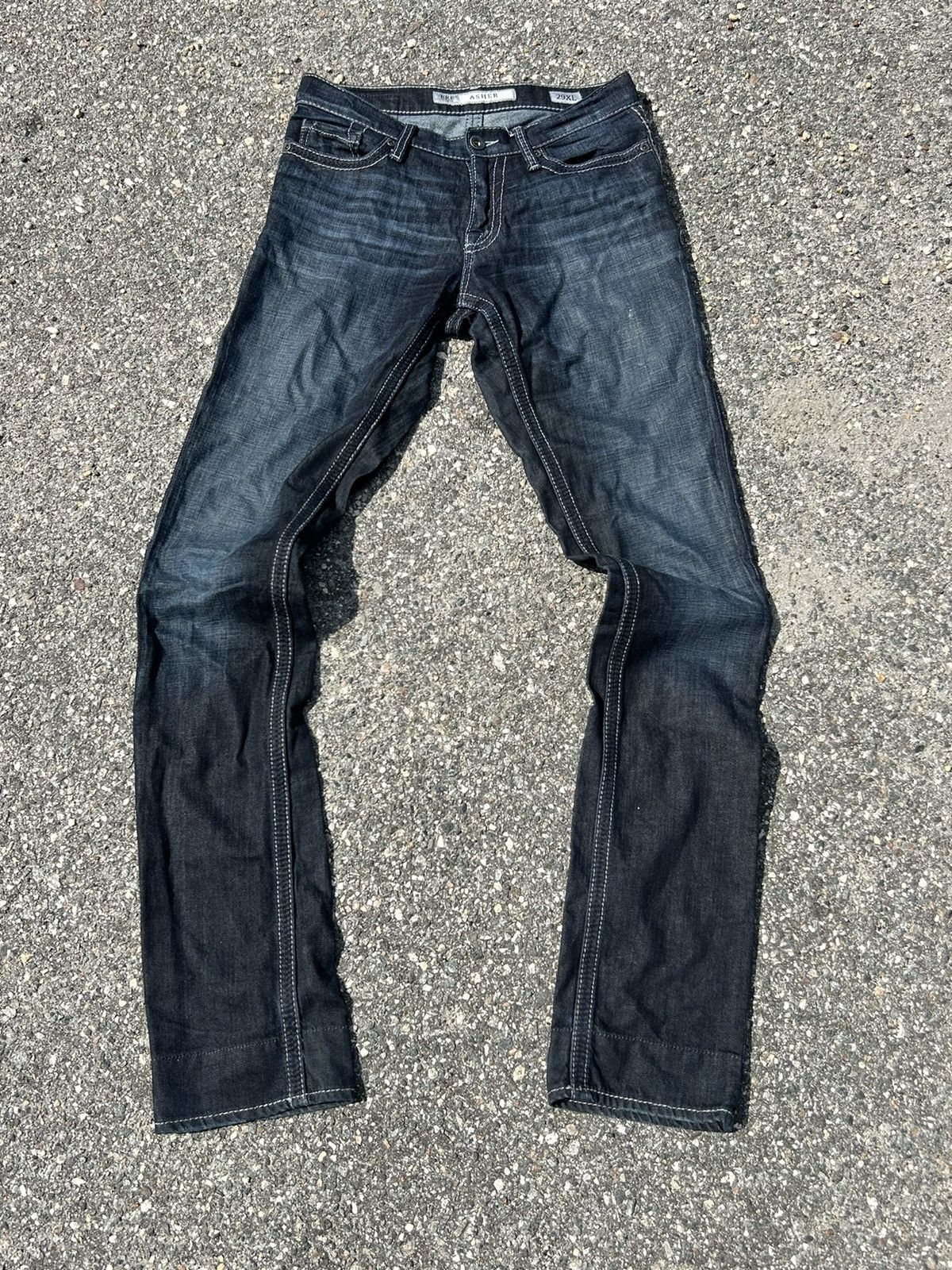 BKE BKE Grunge Embroidered Distressed Jeans Size US 30 / EU 46 - 2 Thumbnail