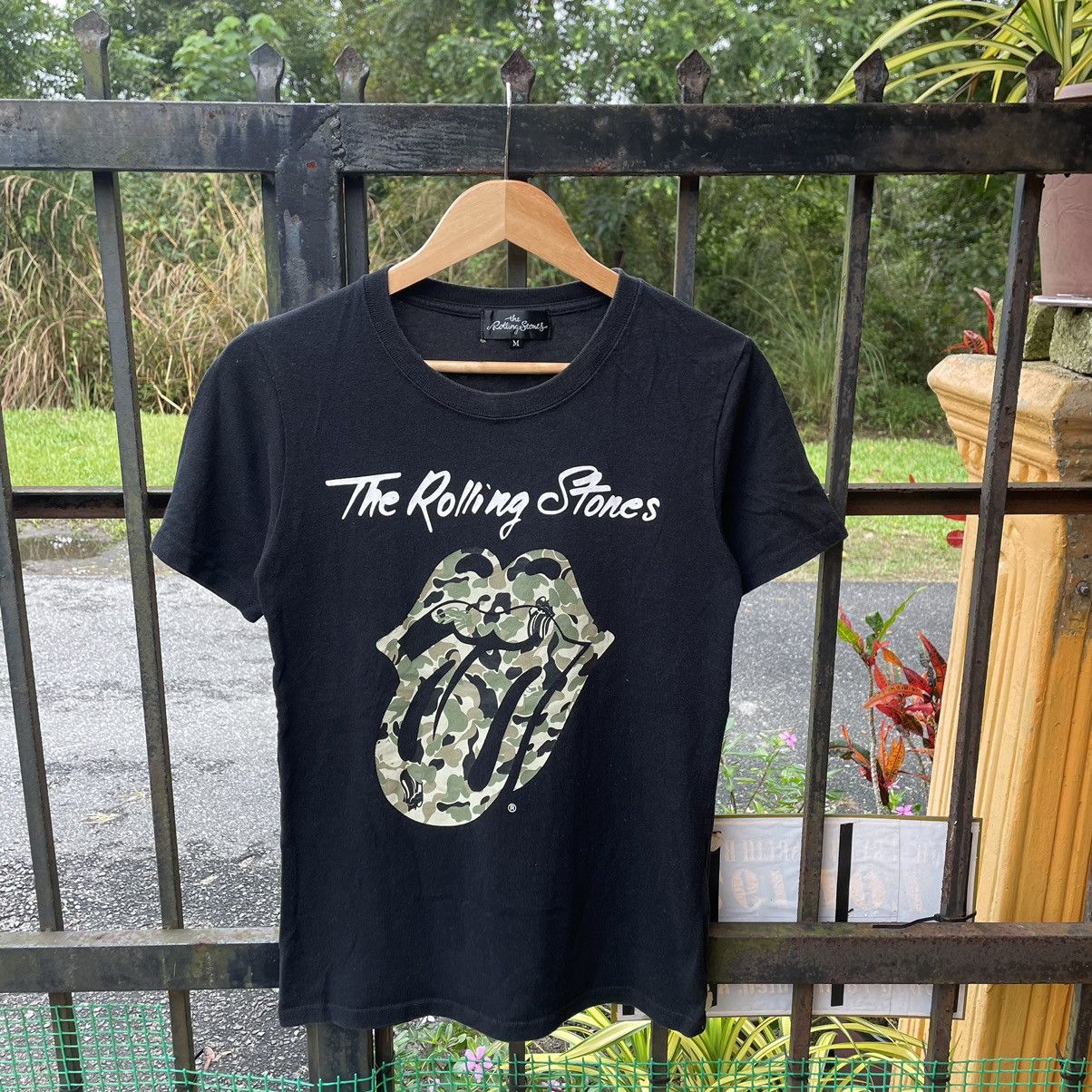 Band Tees × The Rolling Stones × Vintage 🔥2018 The Rolling Stones OG Logo Camo Promo Tee Size US XS / EU 42 / 0 - 1 Thumbnail