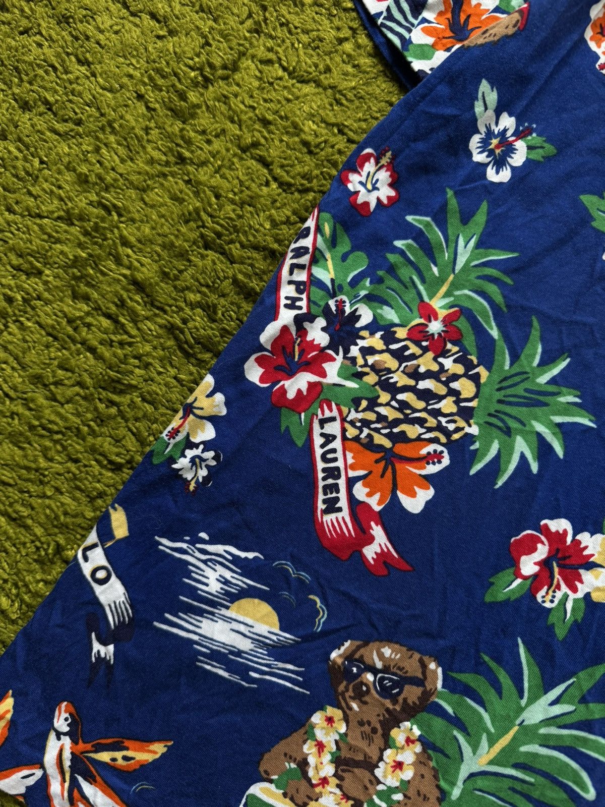 Polo Ralph Lauren 🧸 Polo Bear by Ralph Lauren Hawaiian pattern t-shirt Size US XS / EU 42 / 0 - 4 Thumbnail