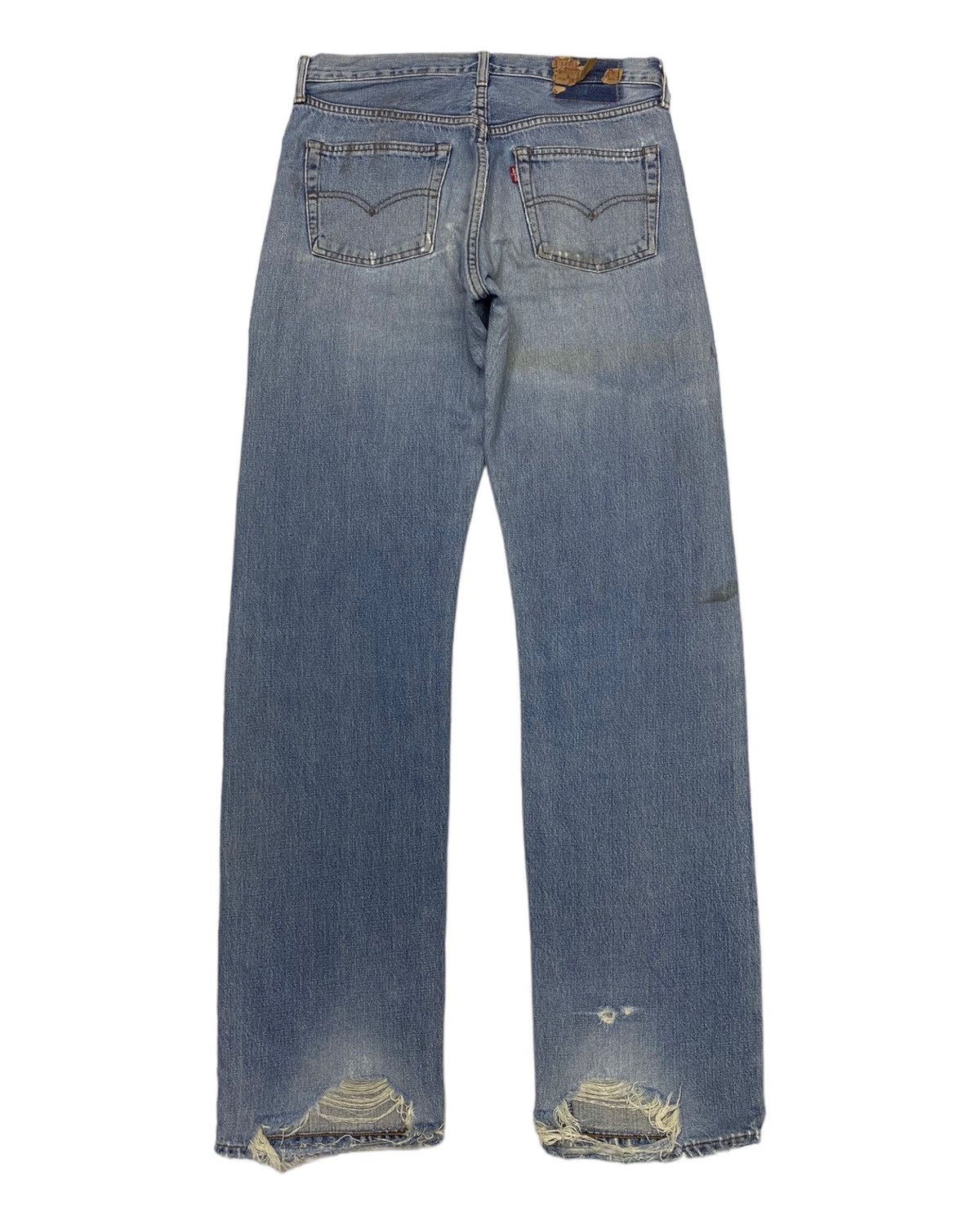 Levi's × Vintage LEVIS 502-xx BIG E SELVEDGE DISTRESSED DENIM JEANS Size US 32 / EU 48 - 6 Thumbnail