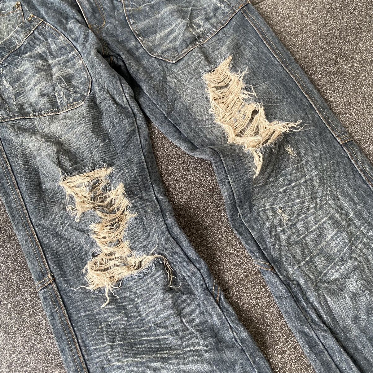 Japanese Brand Vintage Japan Blue Jeans BS Distressed Denim Size US 31 - 2 Thumbnail