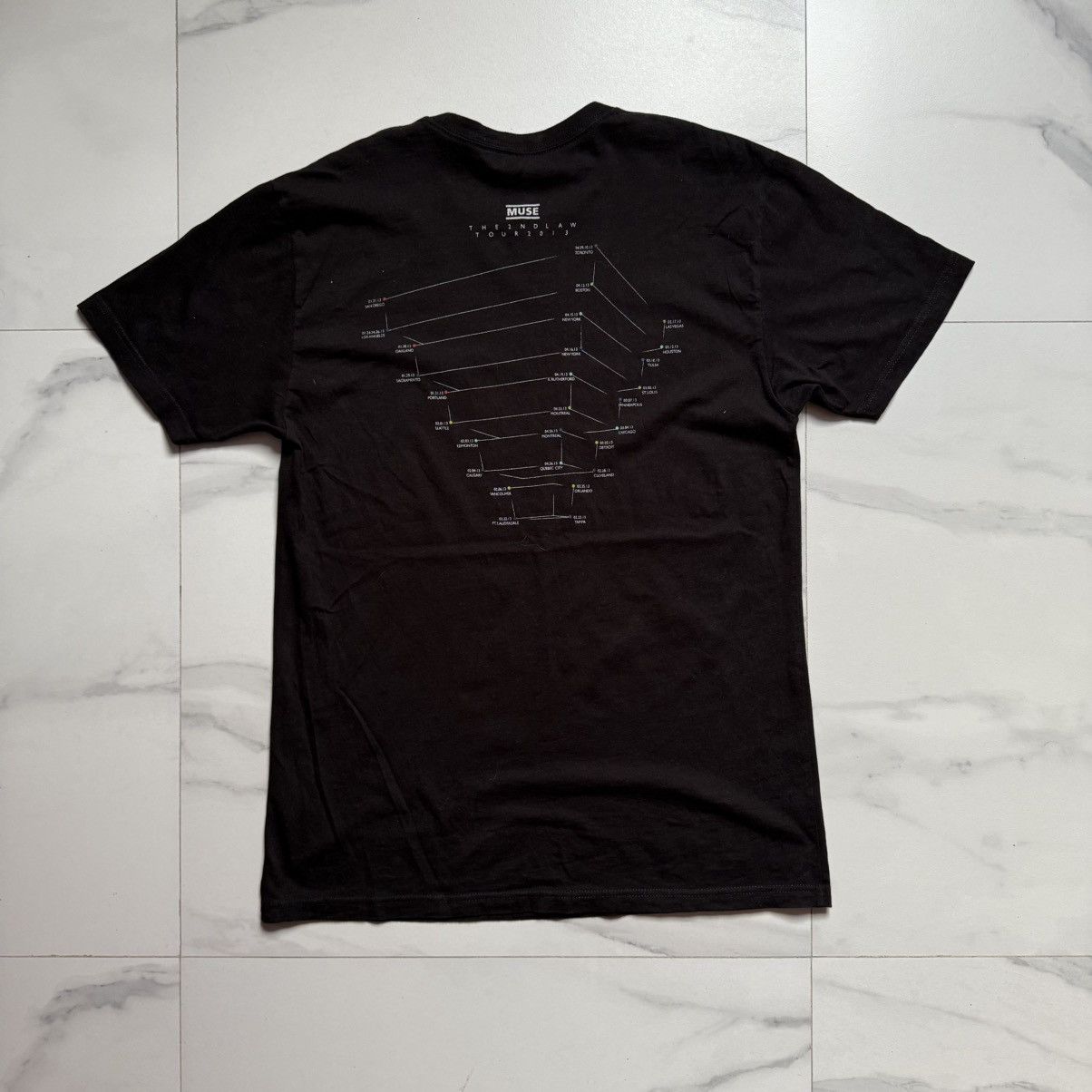 Band Tees Vintage Muse The 2nd Law 2013 Tour Tee Size US L / EU 52-54 / 3 - 3 Thumbnail