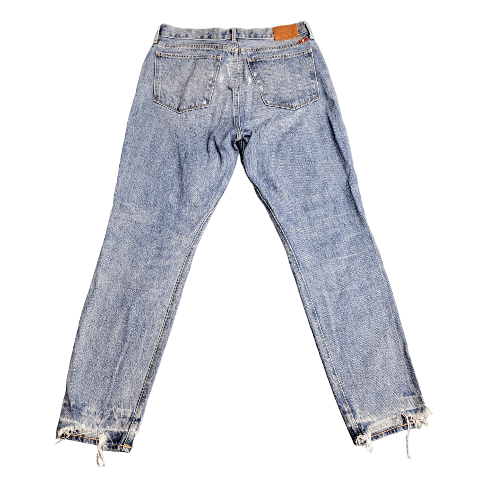 Lucky Brand Lucky Brand Vintage Button Fly High Rise Distress Blue Jeans Size 28" / US 6 / IT 42 - 10 Thumbnail