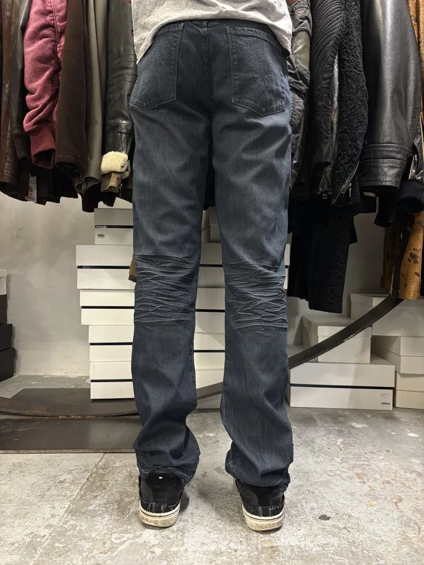 Designer × Marithe + Francois Girbaud × Vintage 2000s Marithé + François Girbaud Blue Brut Distressed Denim Jeans Size US 31 - 5 Thumbnail