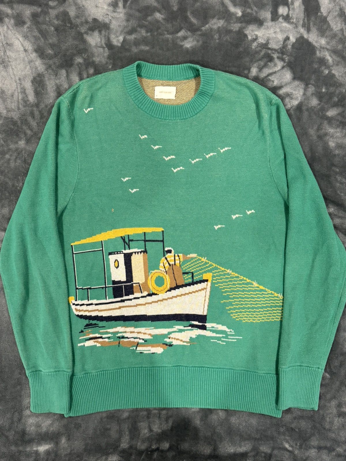 Aime Leon Dore Aime Leon Dore Fisherman Intarsia Sweater | Grailed