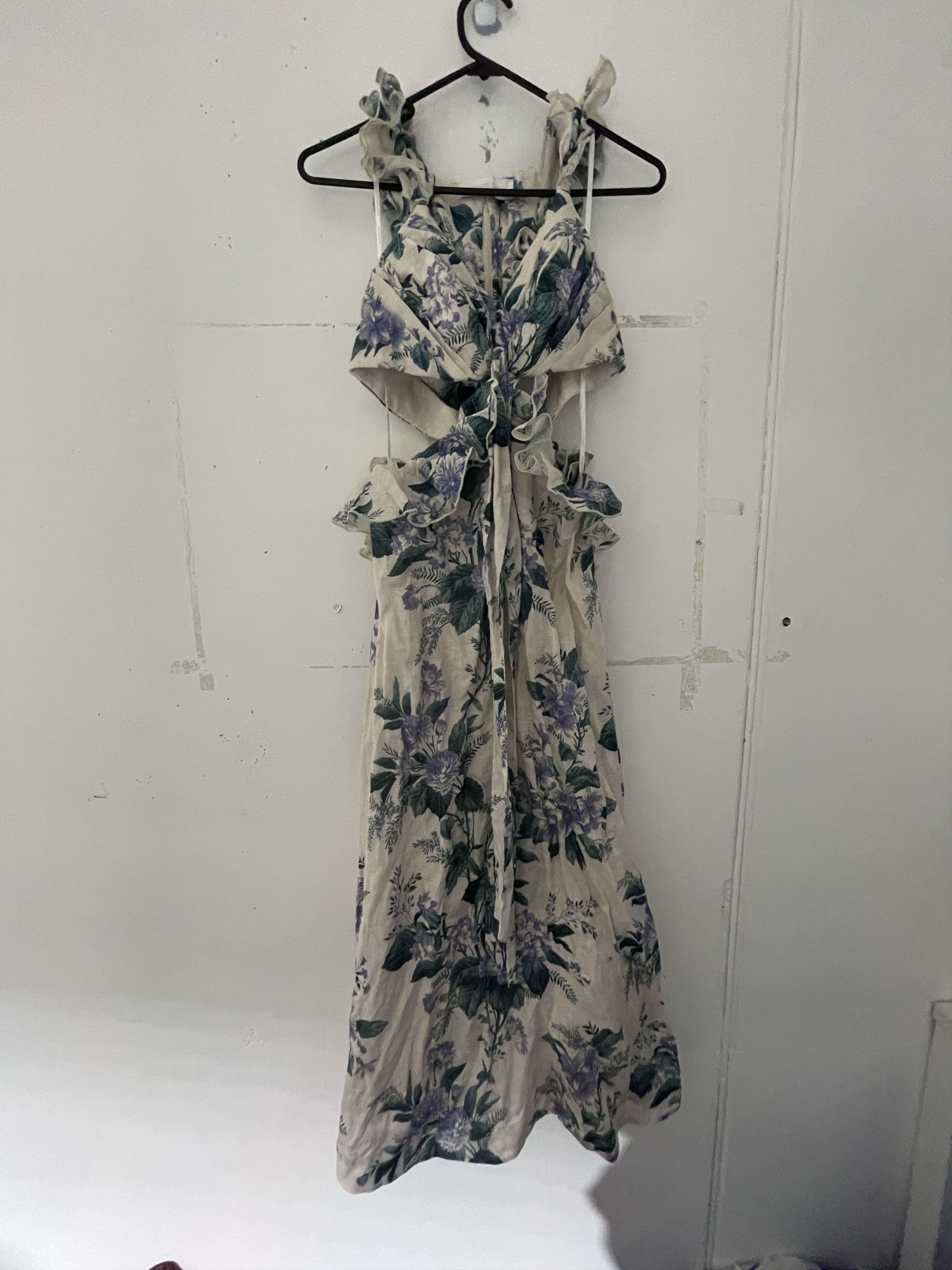 Zimmermann Cassia Ruffle Midi Dress Size M / US 6-8 / IT 42-44 - 4 Thumbnail