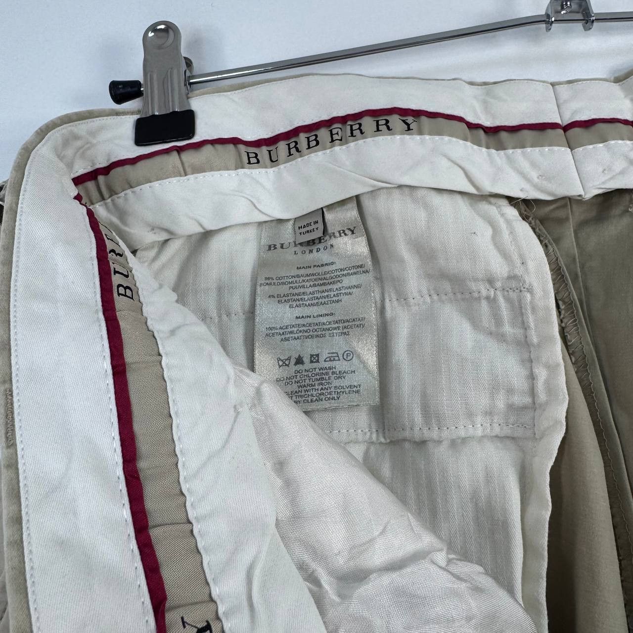 Burberry Burberry London Mens Chinos Pants Beige Khaki Lean Fit 32R Size US 32 / EU 48 - 3 Thumbnail