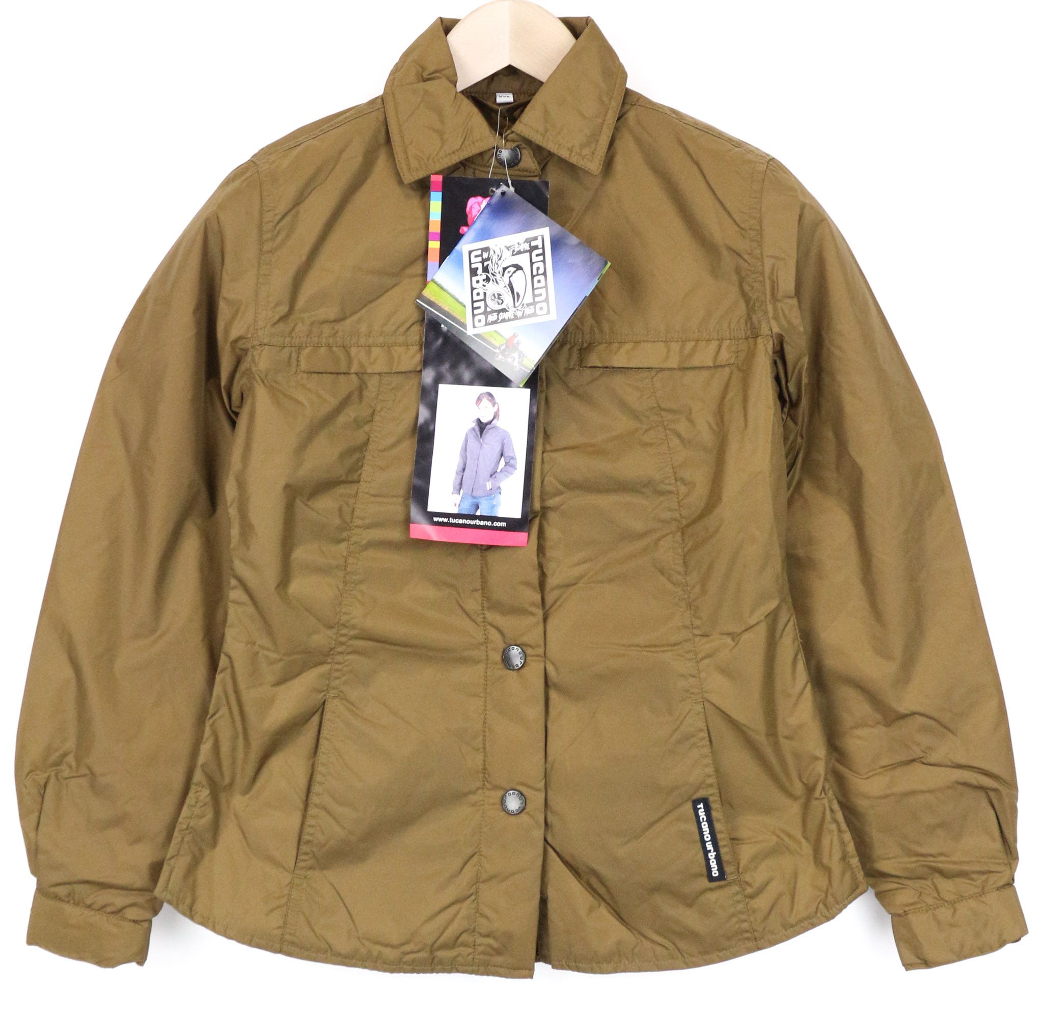 Other LORI 2XS Brown Windproof Padded Moto Jacket 75068 Size XXS / US 00 / IT 34 - 1 Thumbnail