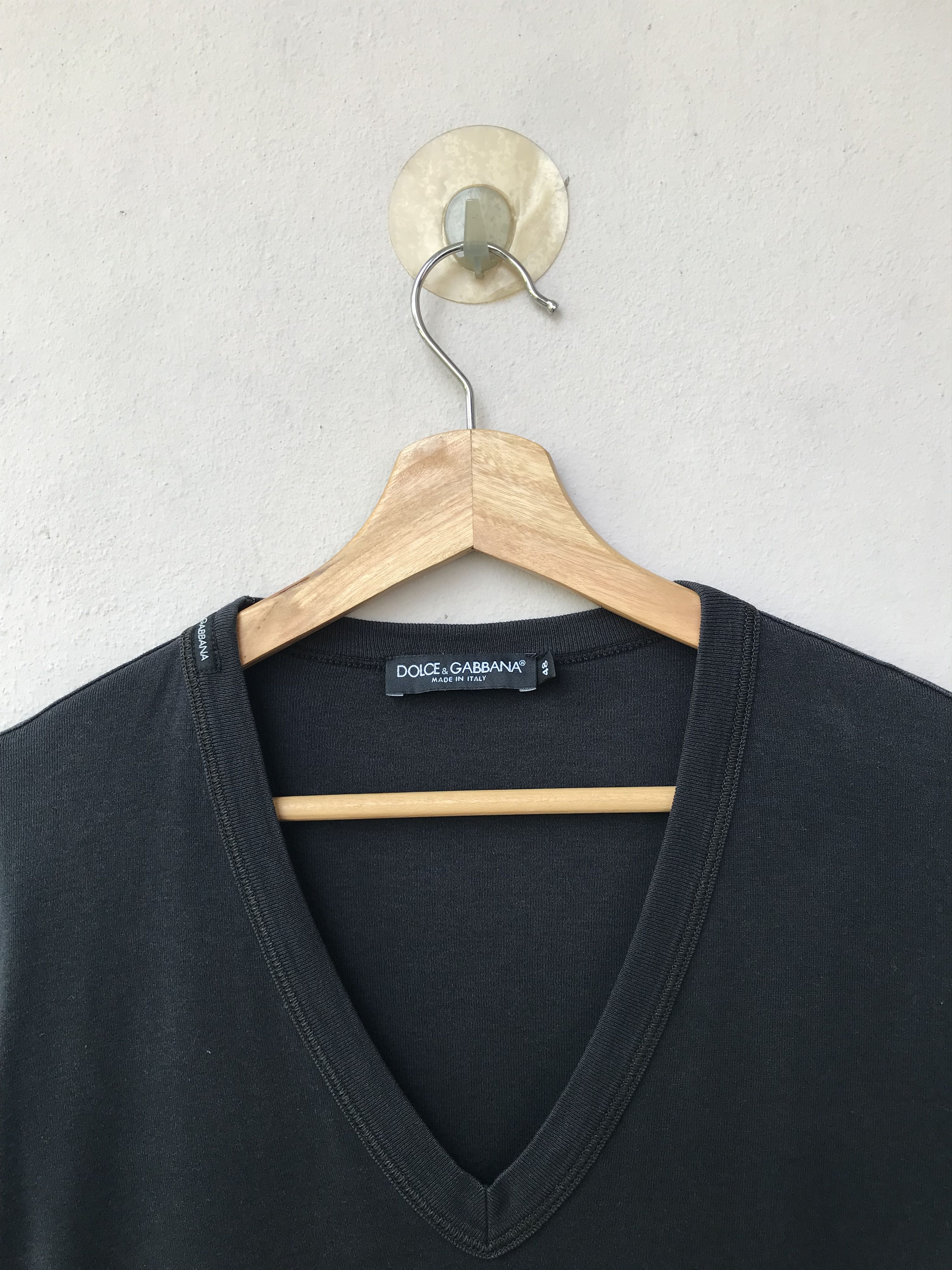 Dolce & Gabbana Dolce Gabbana V Neck Plain Tee Size US M / EU 48-50 / 2 - 5 Thumbnail
