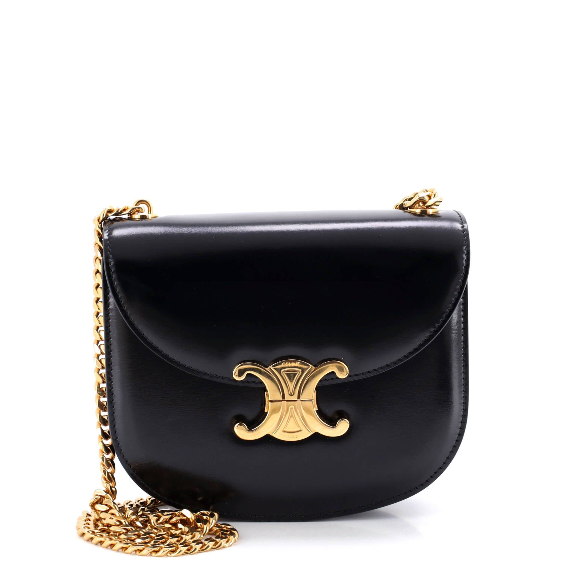 Celine Triomphe Besace Clea Chain Flap Bag Size ONE SIZE - 1 Thumbnail