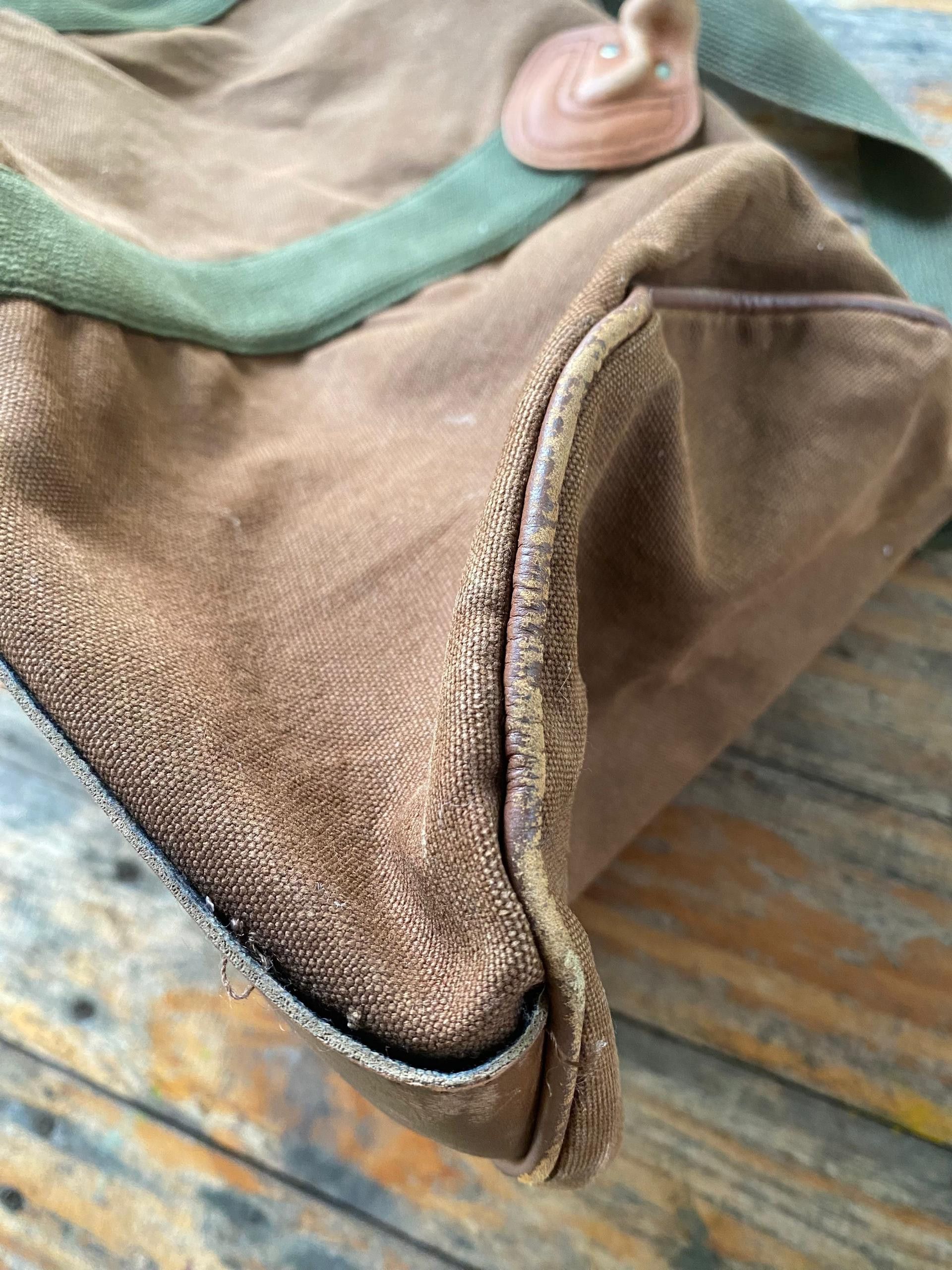 L.L. Bean 🔥1970s L.L.BEAN Zipper Duffel Bag V Dark Brown Size ONE SIZE - 7 Thumbnail