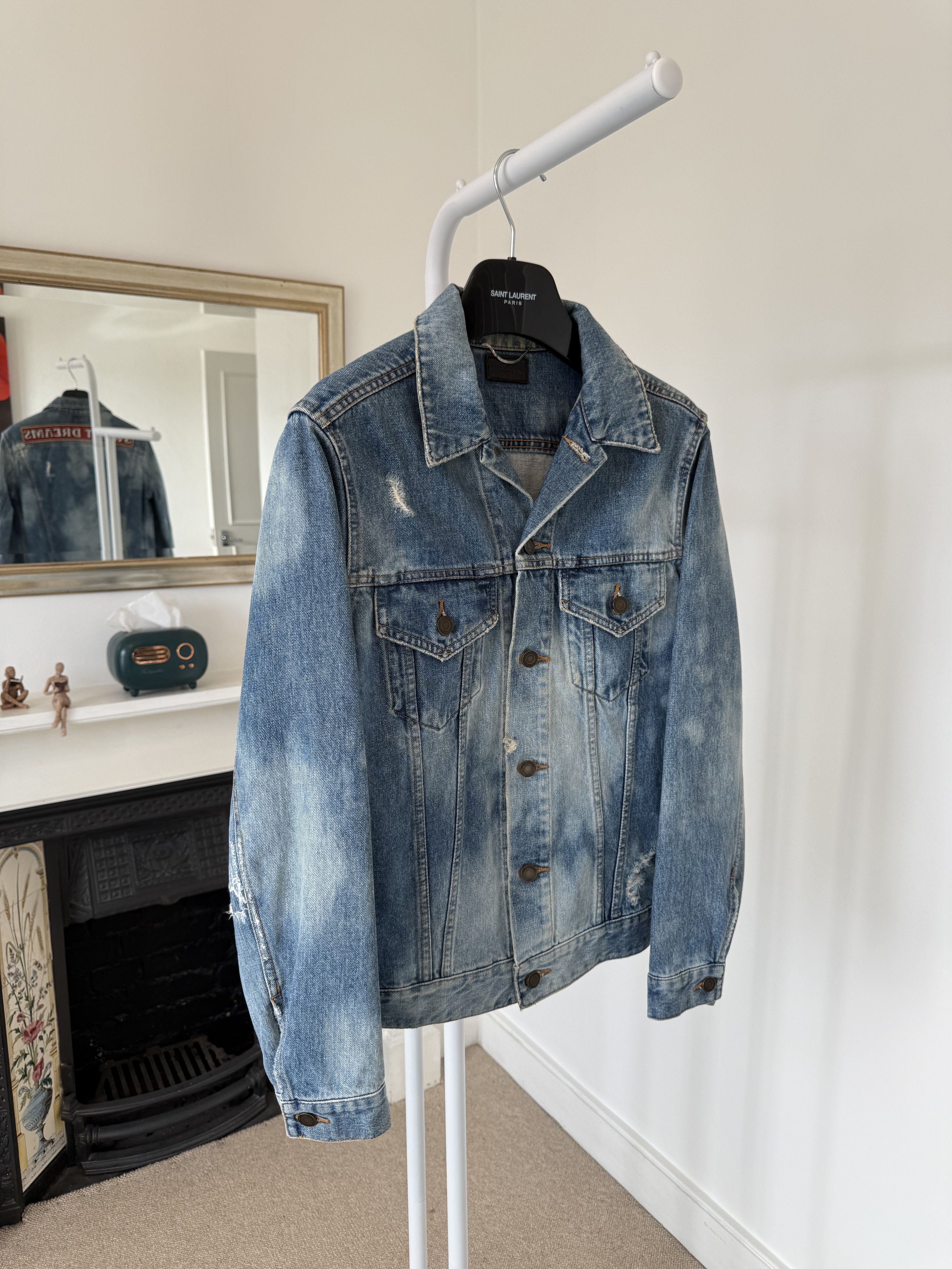 Hedi Slimane × Saint Laurent Paris SS16 Saint Laurent Sweet Dreams Denim Jacket Size US S / EU 44-46 / 1 - 3 Thumbnail