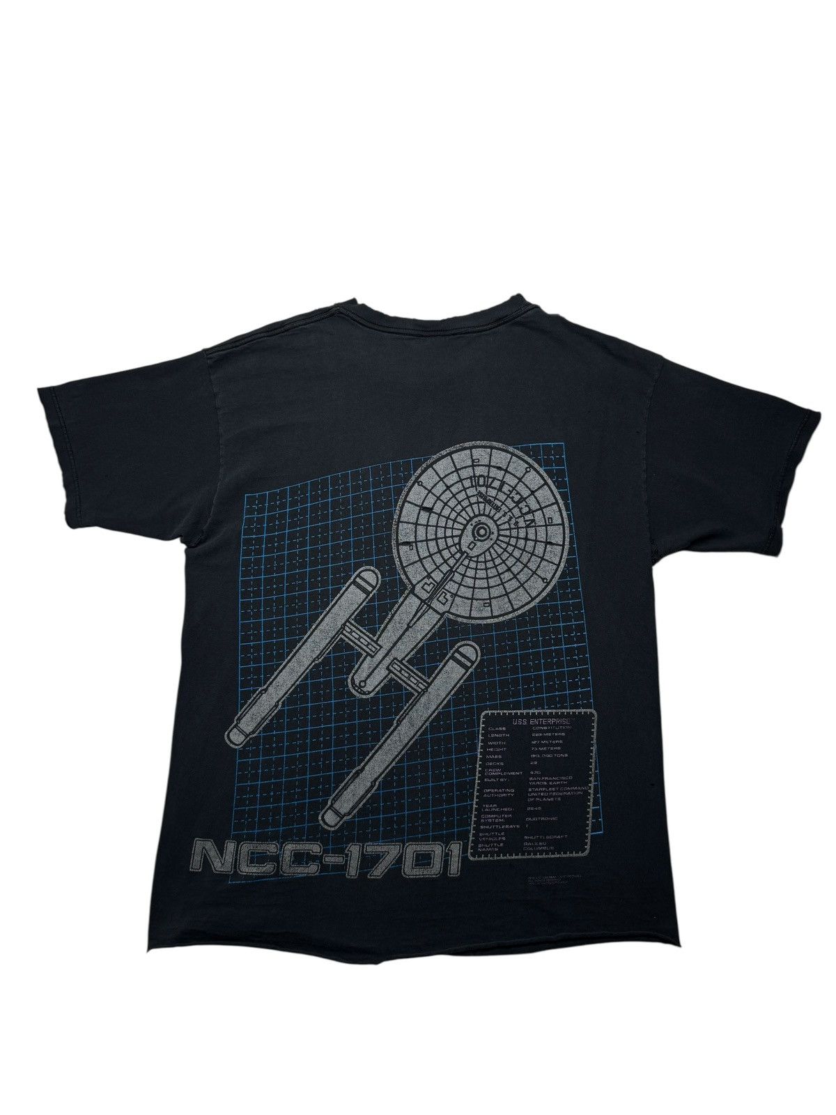 Vintage Vintage 1993 Star Trek NCC-1701 Tee Shirt Size US XL / EU 56 / 4 - 1 Thumbnail