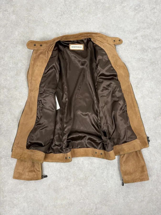 Emporio Armani SS2004 Emporio Armani Beige Suede Leather Jacket Size US M / EU 48-50 / 2 - 8 Thumbnail