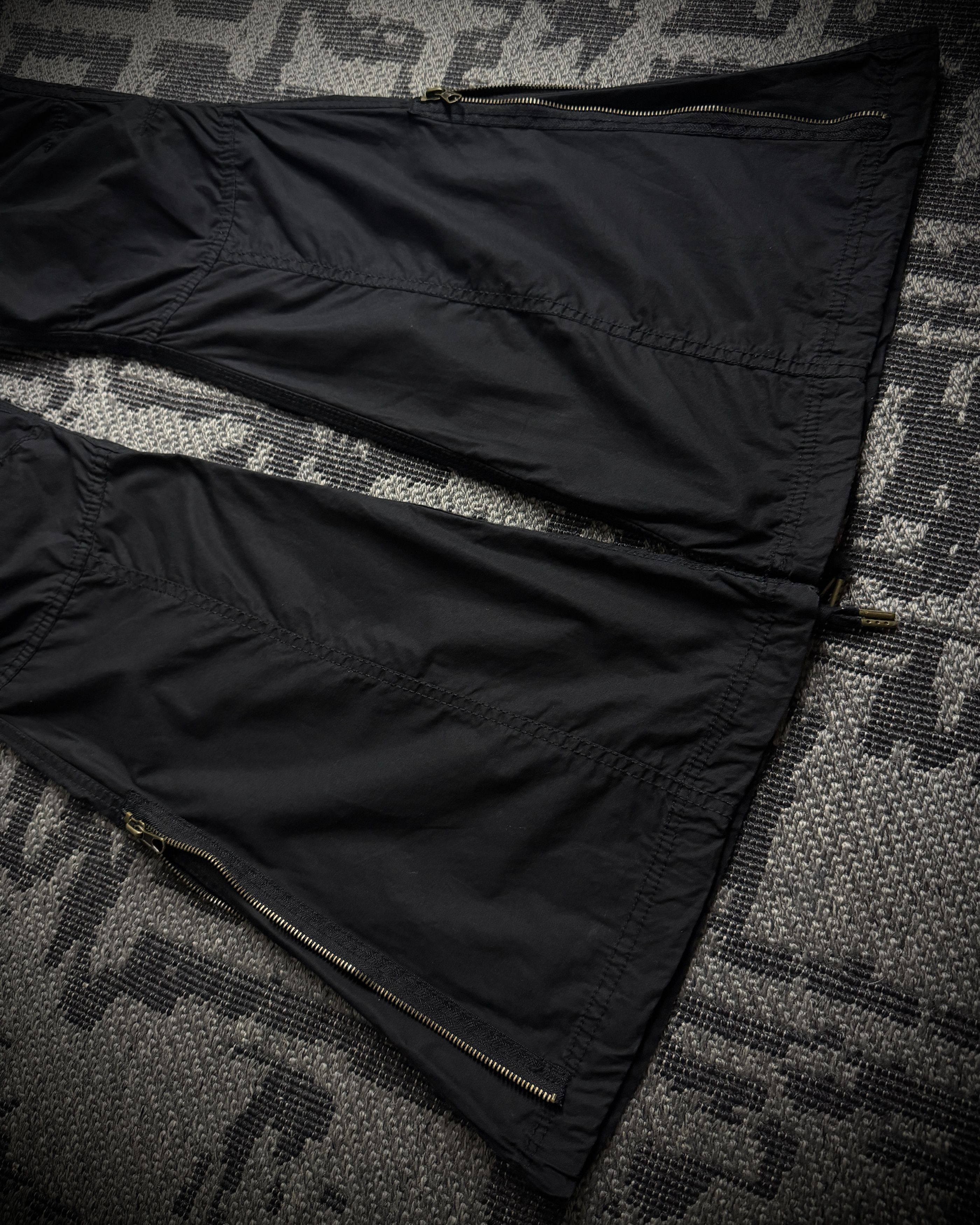 GOA GOA Suspender Cargo Flared Pants Black Size US 30 / EU 46 - 4 Thumbnail