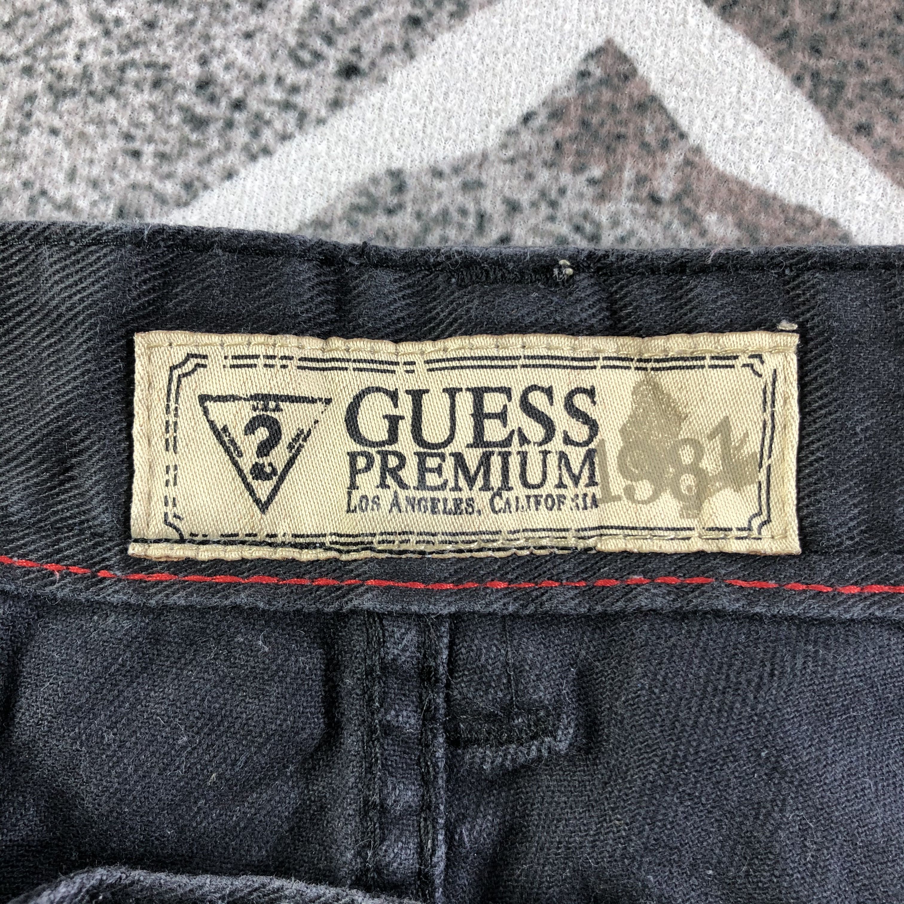 Guess Guess Black Zipper Punk Jeans KJ1968 Size US 32 / EU 48 - 8 Thumbnail